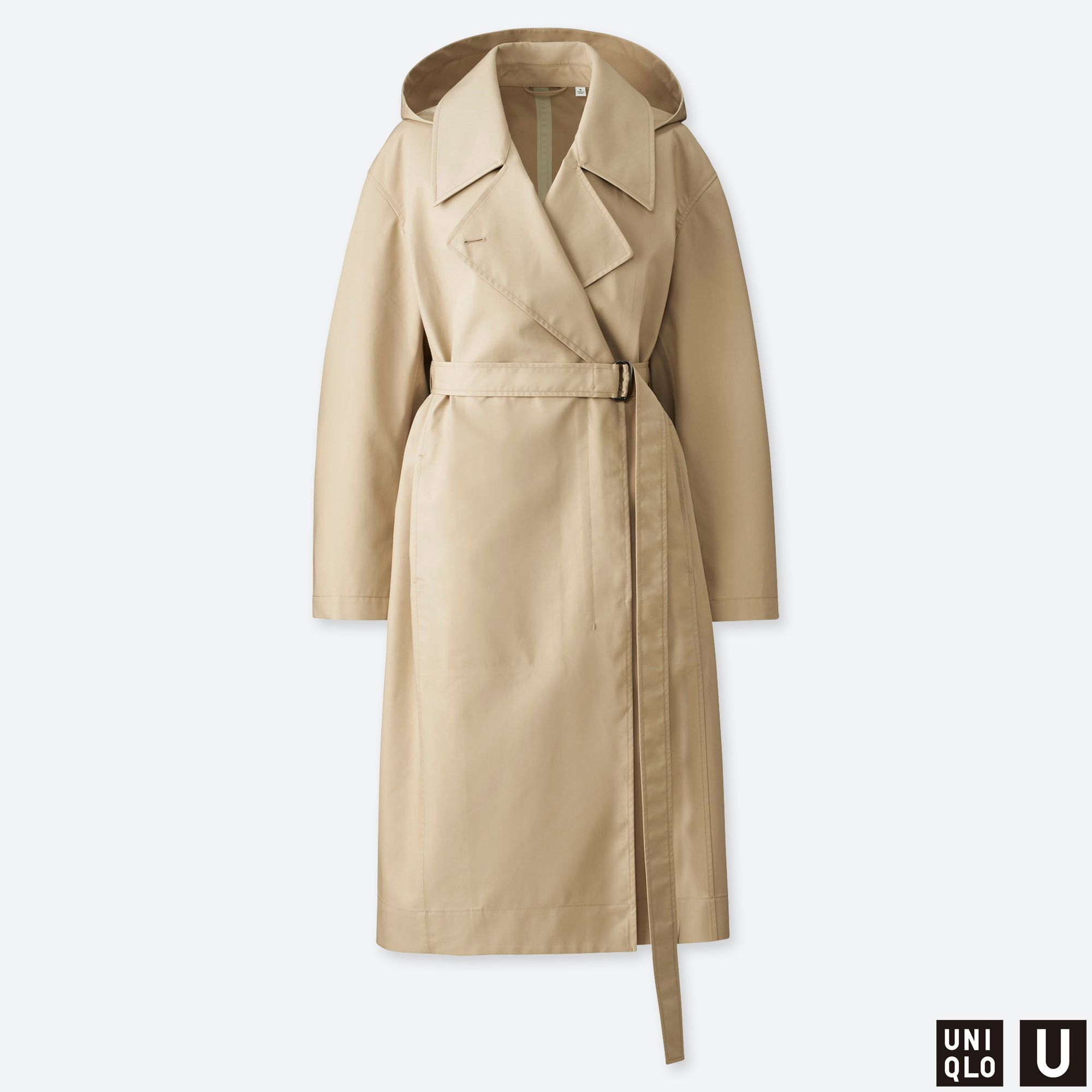 WOMEN UNIQLO U BLOCKTECH BELTED TRENCH COAT