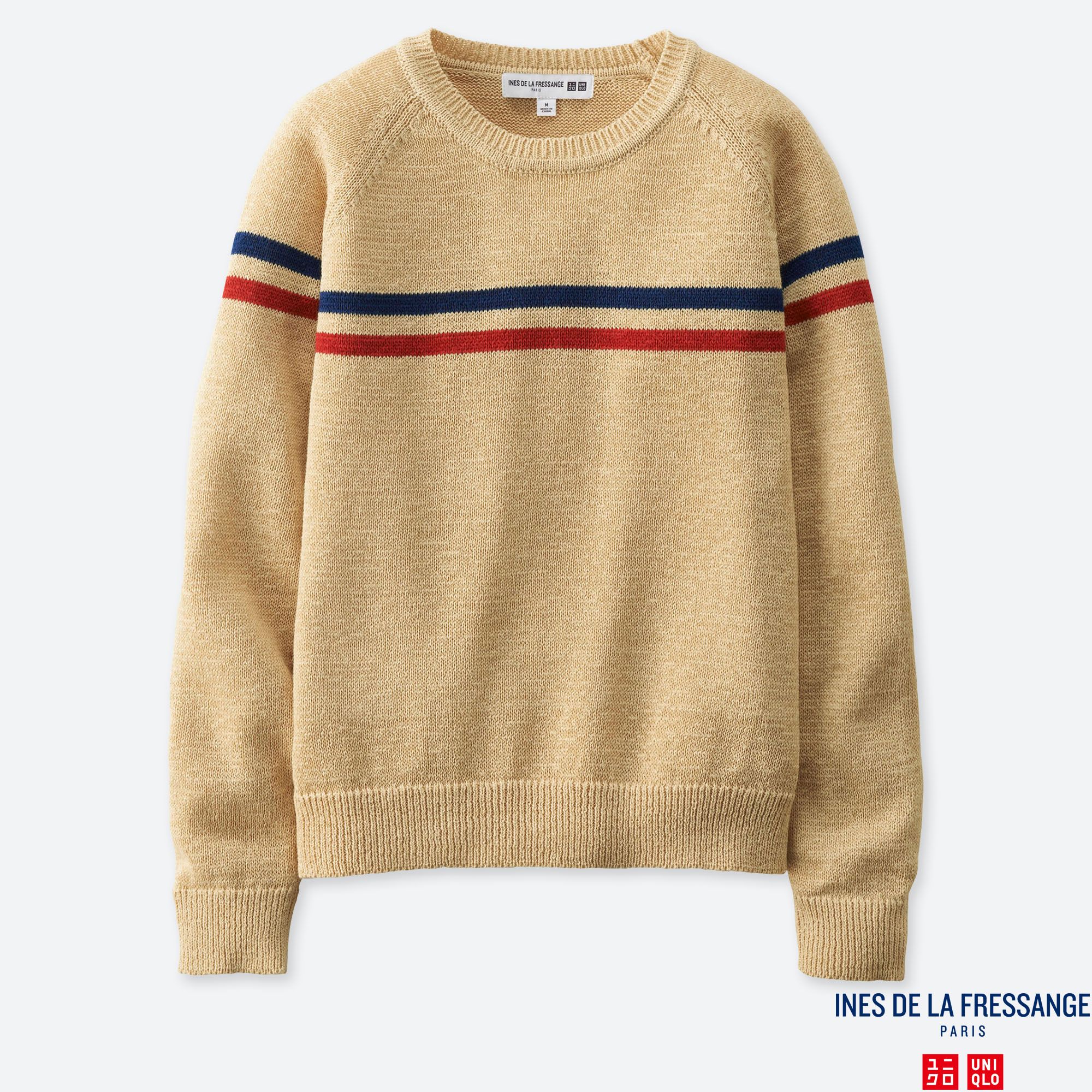 WOMEN INES STRIPE CREW NECK JUMPER