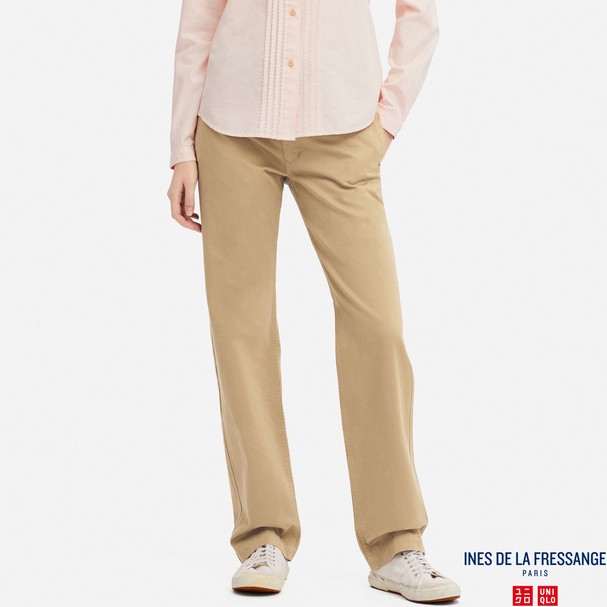 WOMEN INES COTTON CHINO TROUSERS