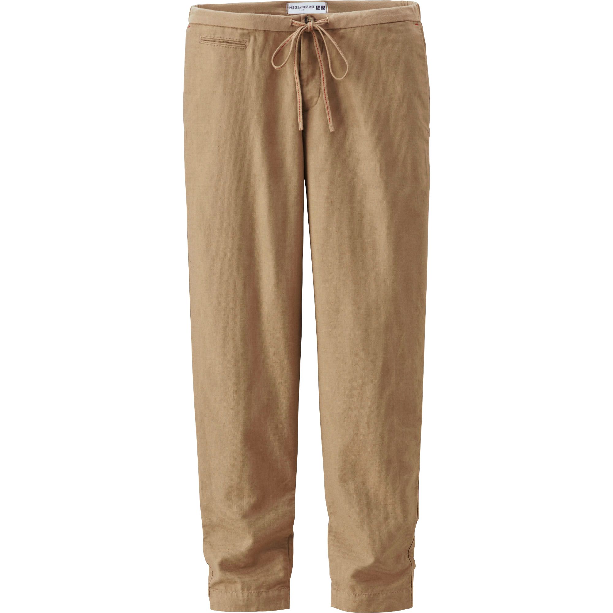 WOMEN IDLF SLUB COTTON RELAXED PANTS | UNIQLO