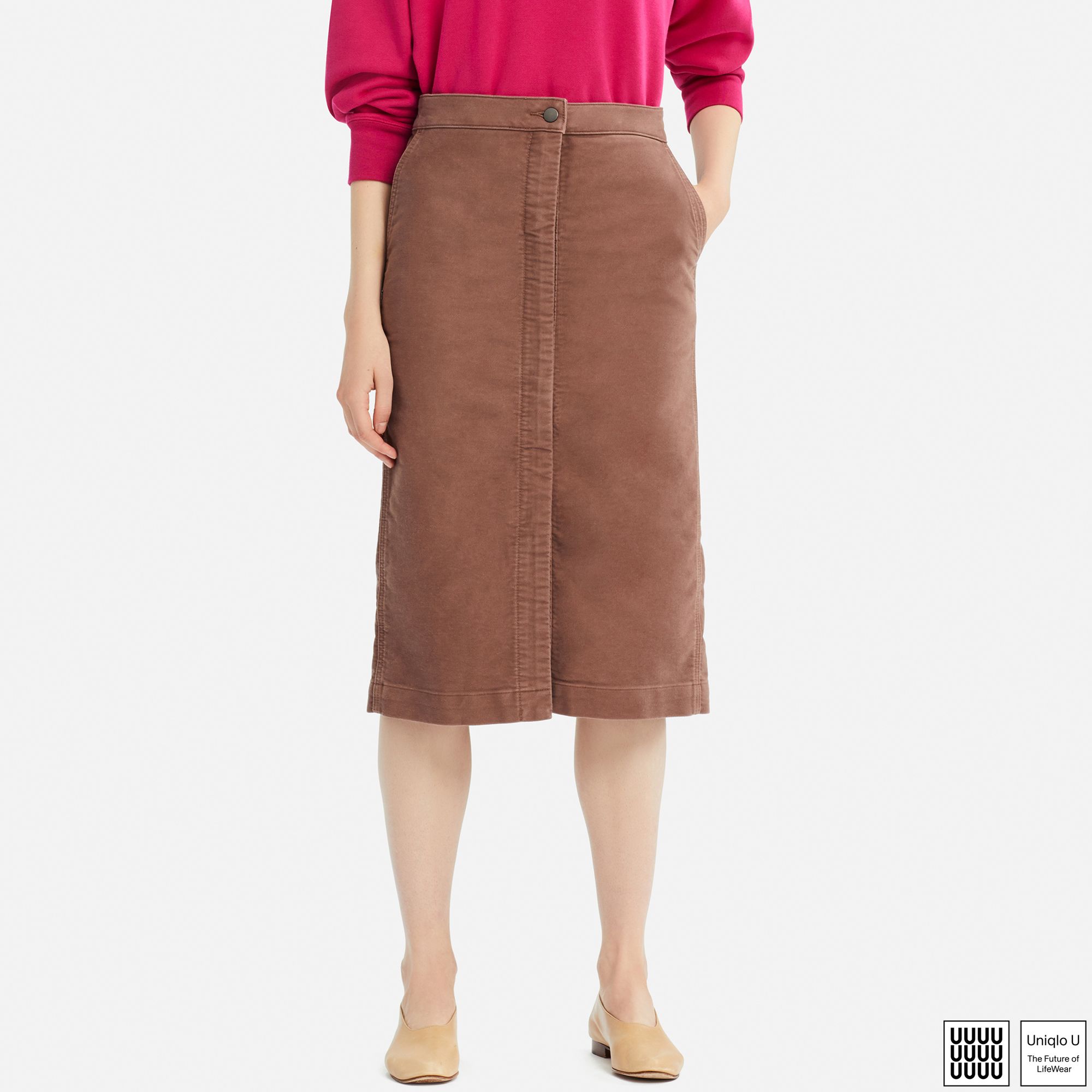 WOMEN UNIQLO U COTTON MIDI SKIRT | UNIQLO UK