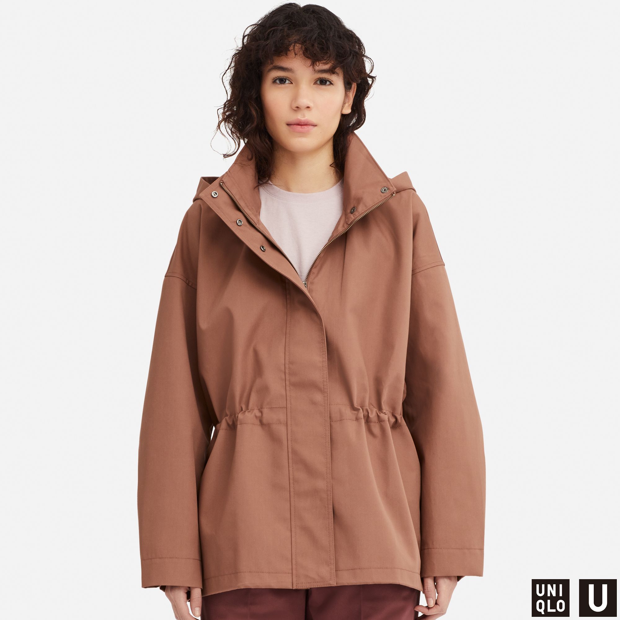 WOMEN UNIQLO U BLOCKTECH HOODED JACKET