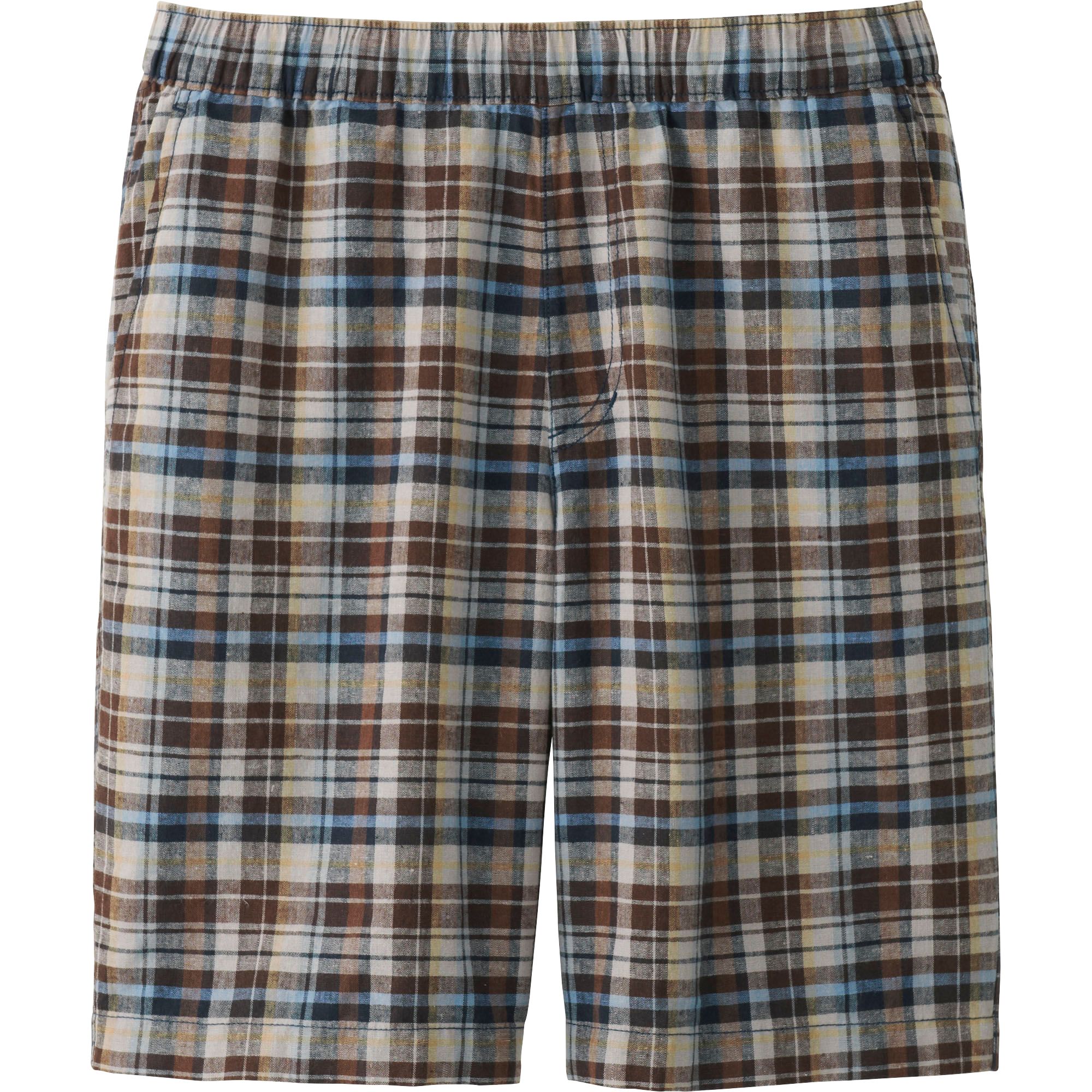 mens elastic drawstring cargo shorts