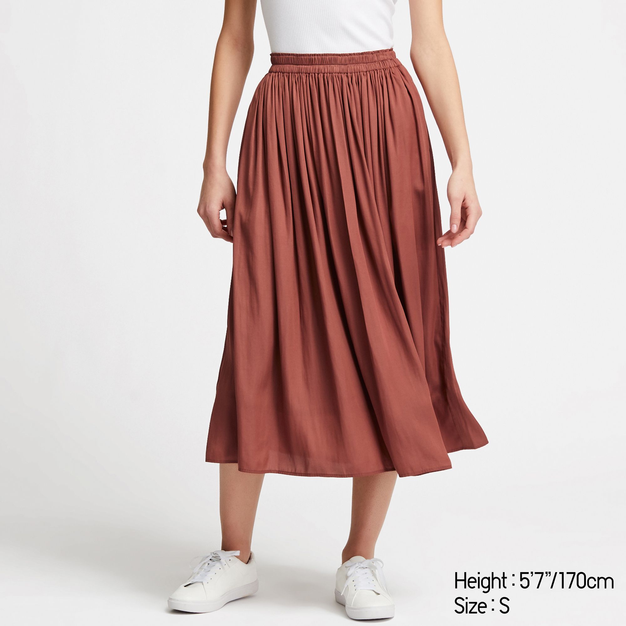 WOMEN GATHERED SKIRT UNIQLO US