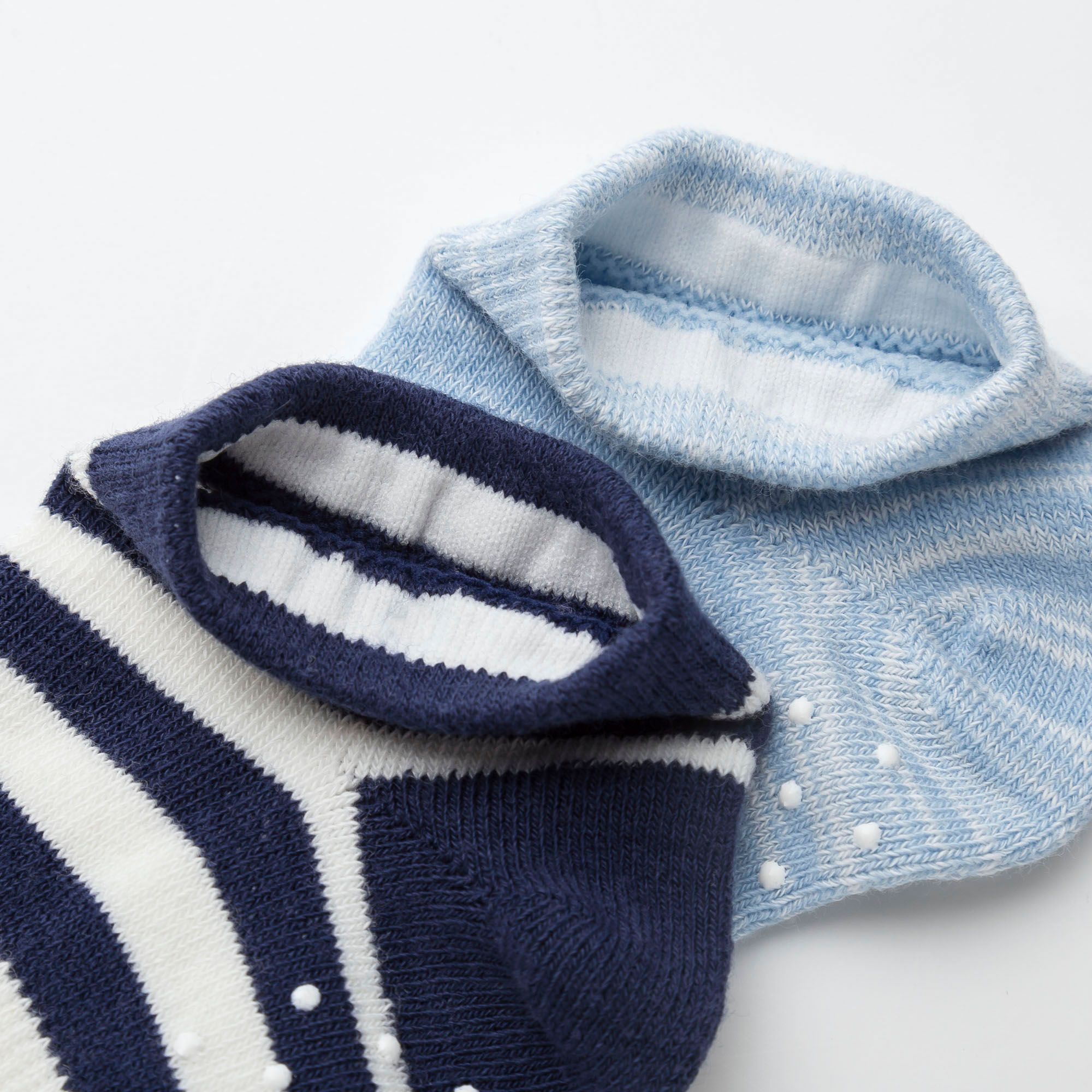 BABY SHORT SOCKS (2 PAIRS), GRAY, small