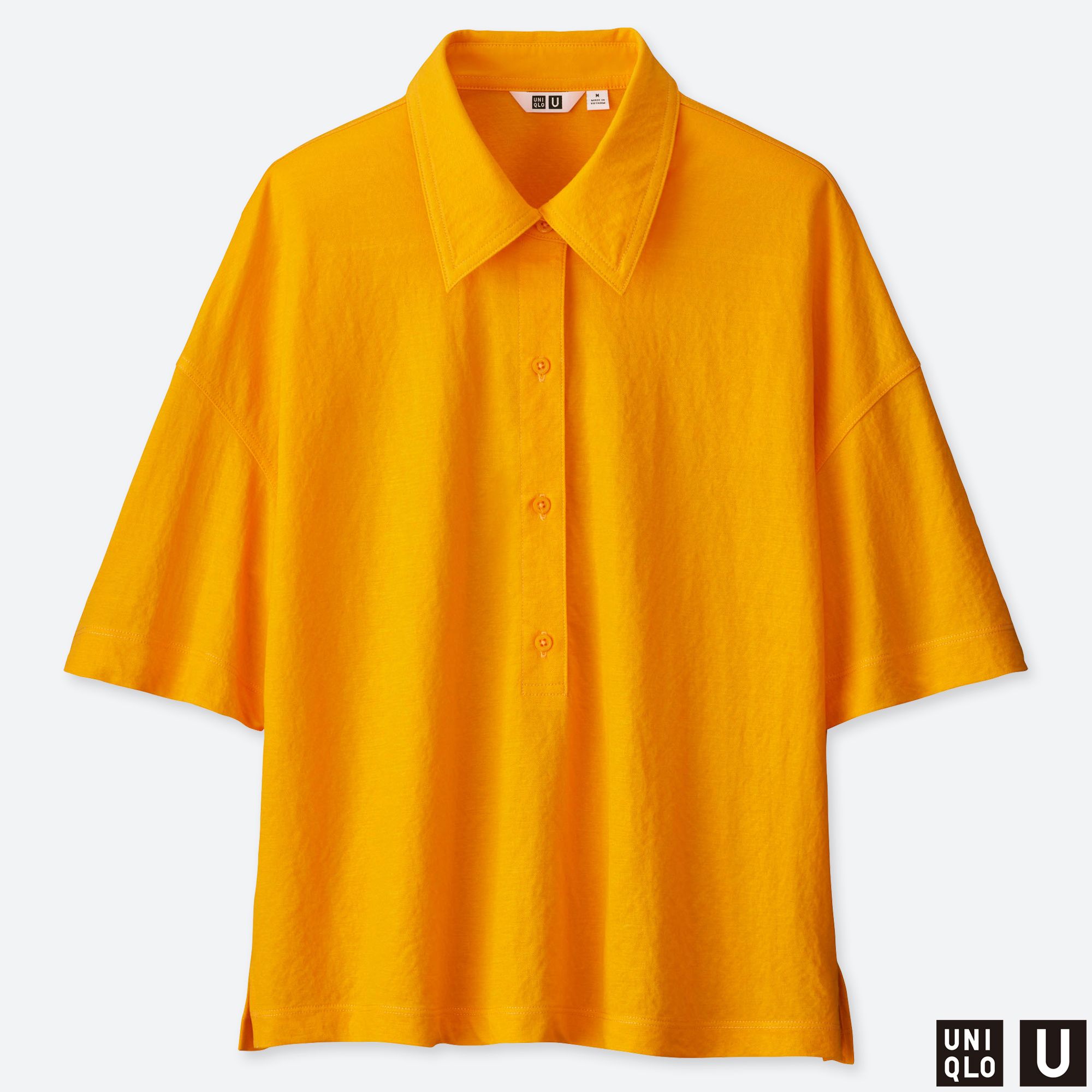 WOMEN UNIQLO U HALF SLEEVED POLO SHIRT