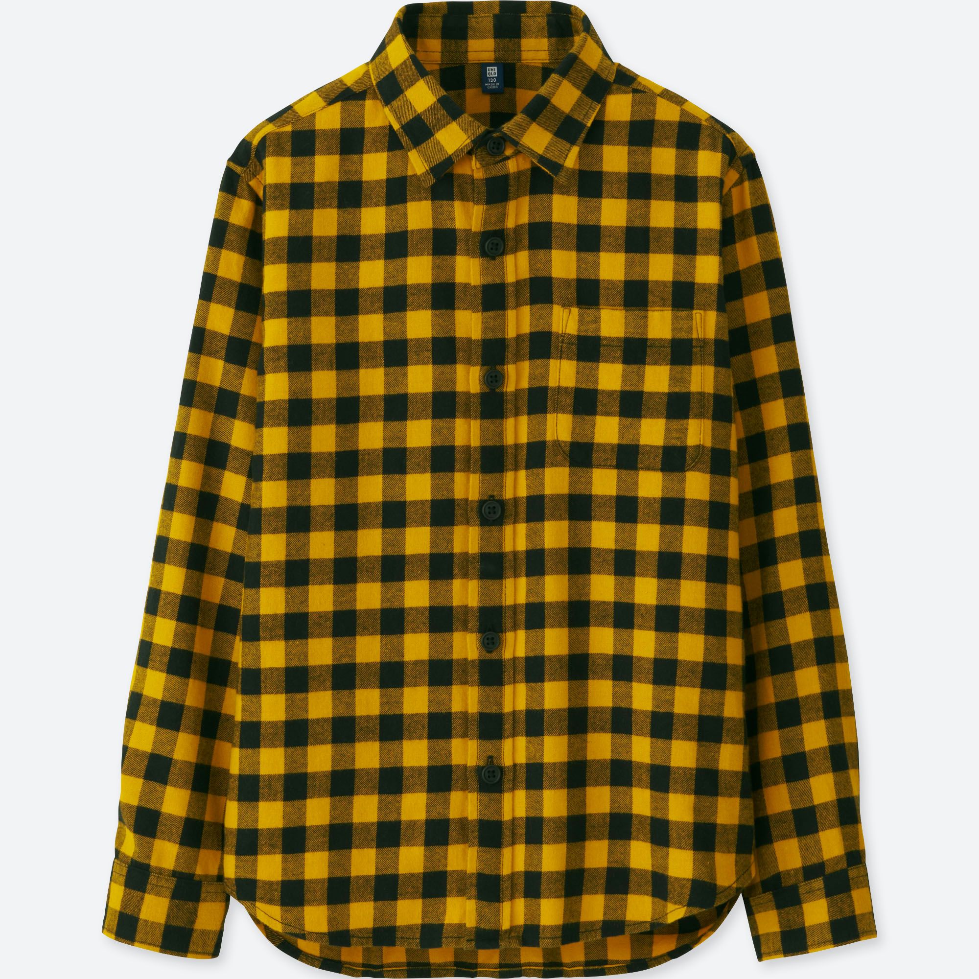 BOYS FLANNEL CHECKED LONG SLEEVE SHIRT