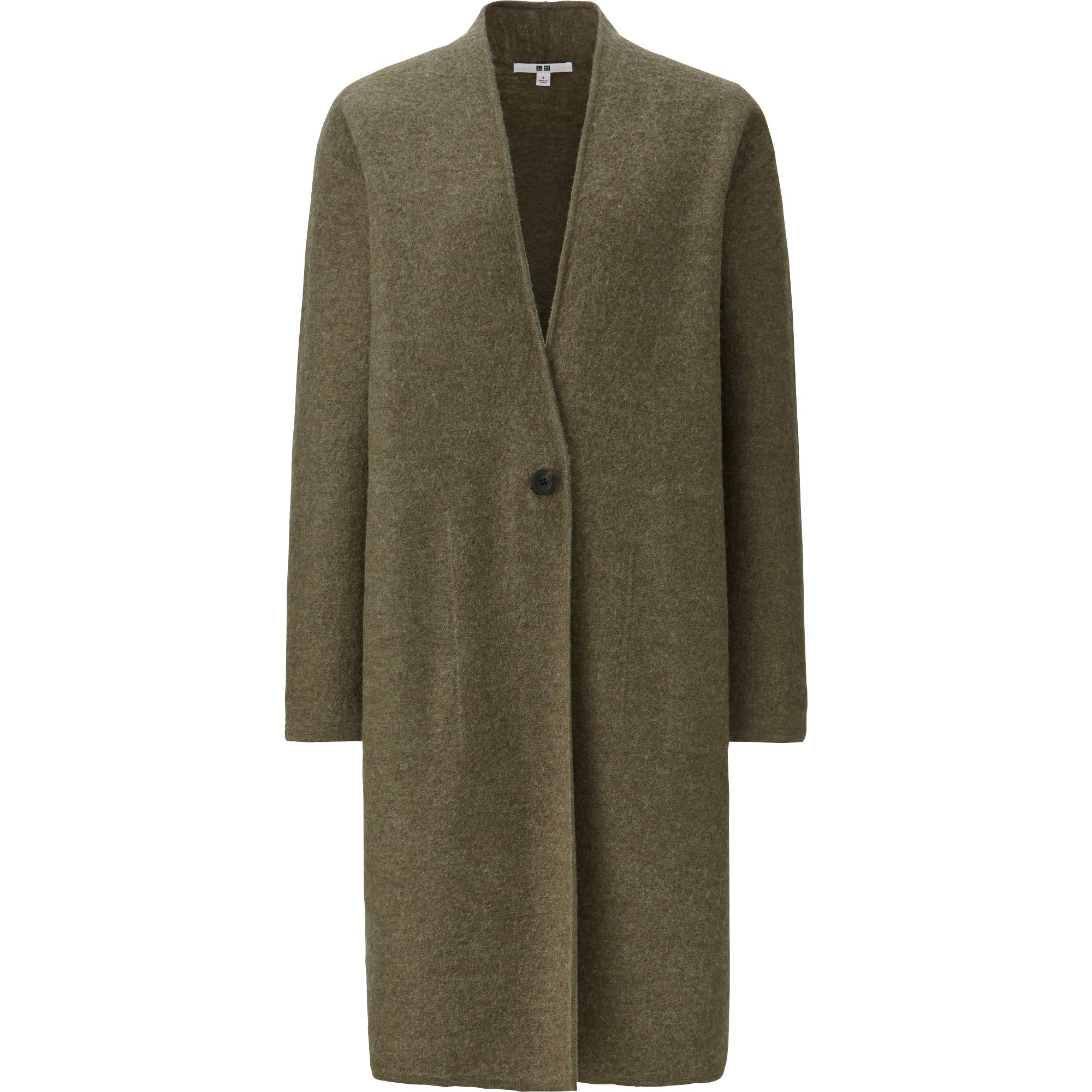 WOMEN FELTED WOOL LONG COAT UNIQLO US