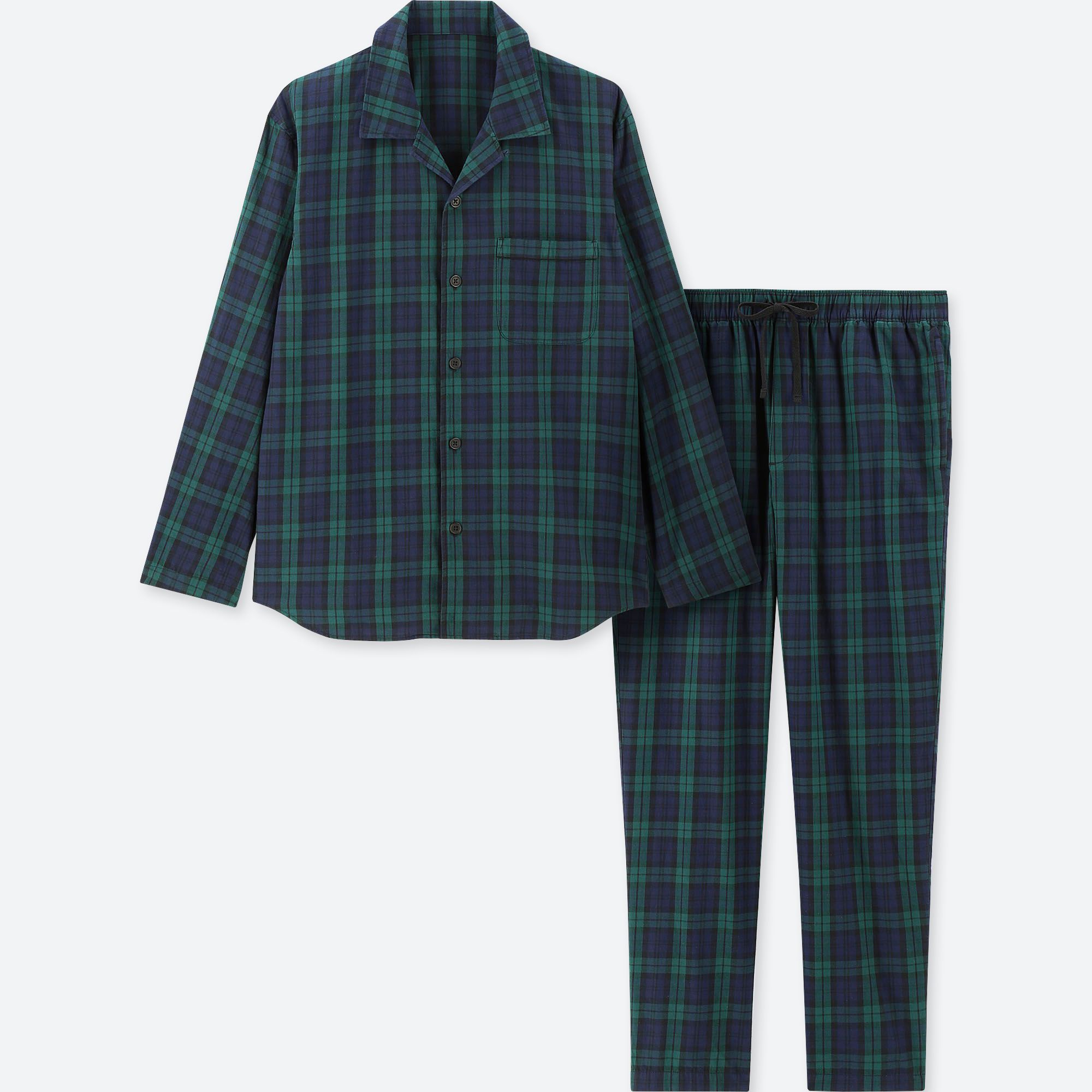 MEN LONGSLEEVE FLANNEL PAJAMAS UNIQLO US