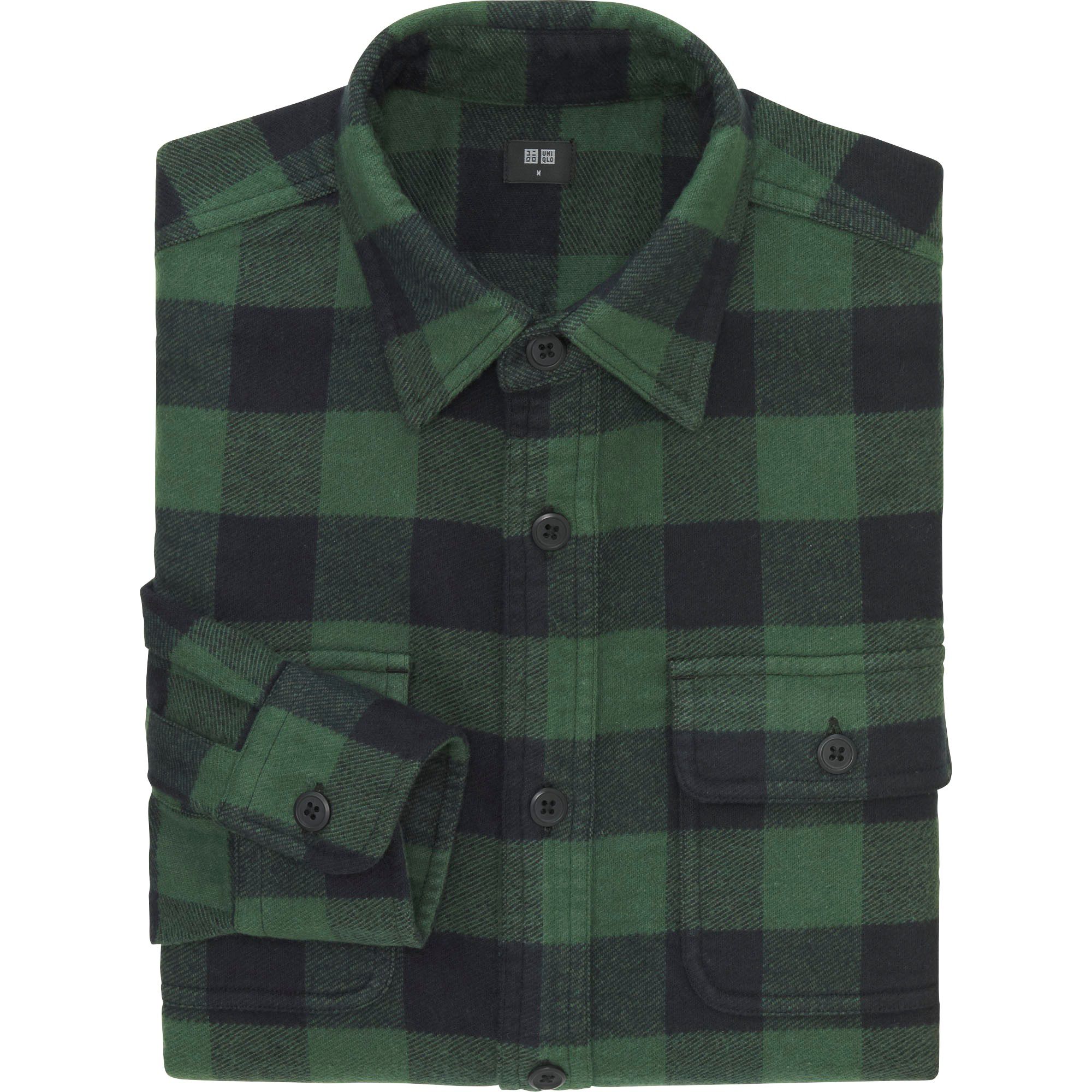 green flannel mens shirt