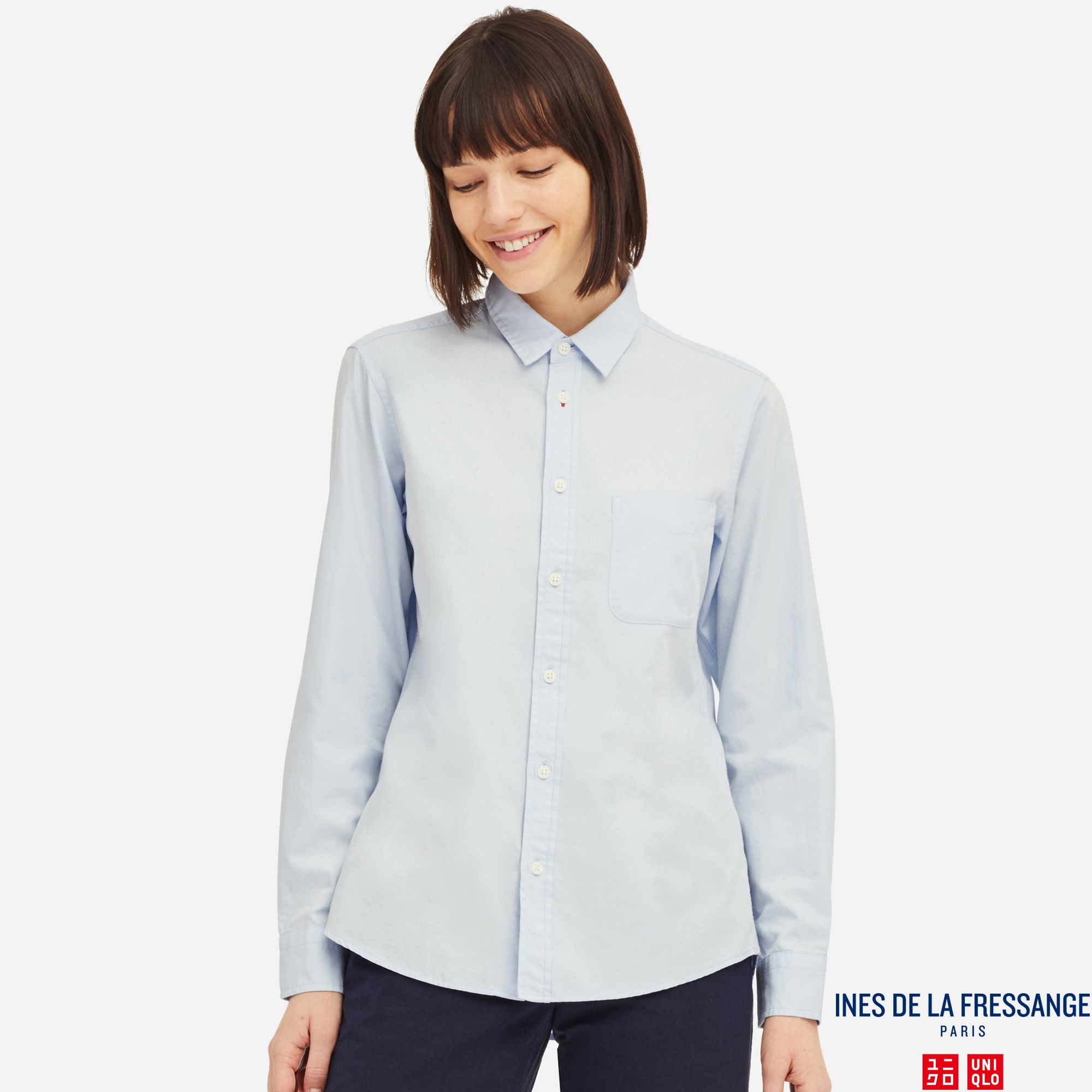 WOMEN INES COTTON TWILL LONG SLEEVED SHIRT