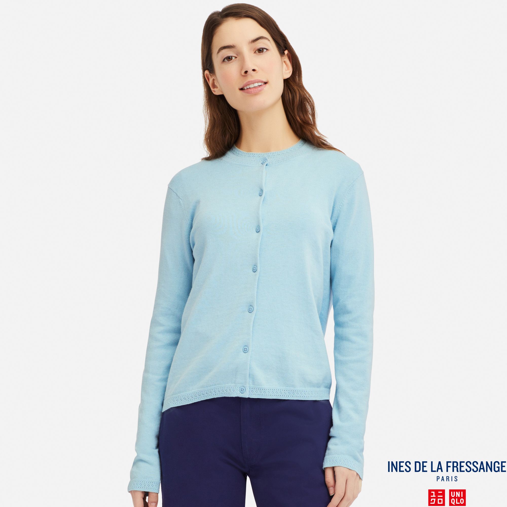 WOMEN INES COTTON CASHMERE BLEND CARDIGAN