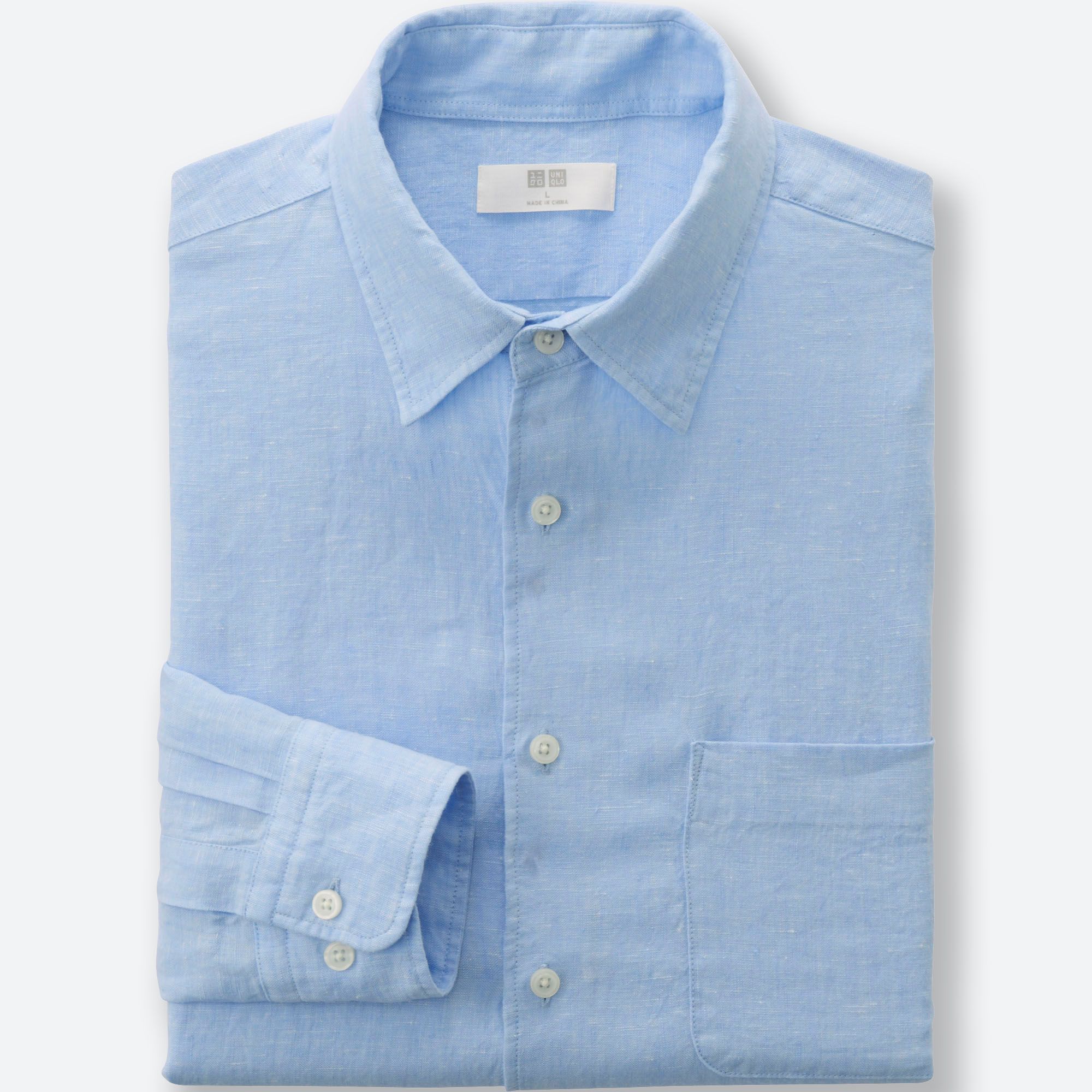 MEN PREMIUM LINEN LONG SLEEVE SHIRT | UNIQLO US