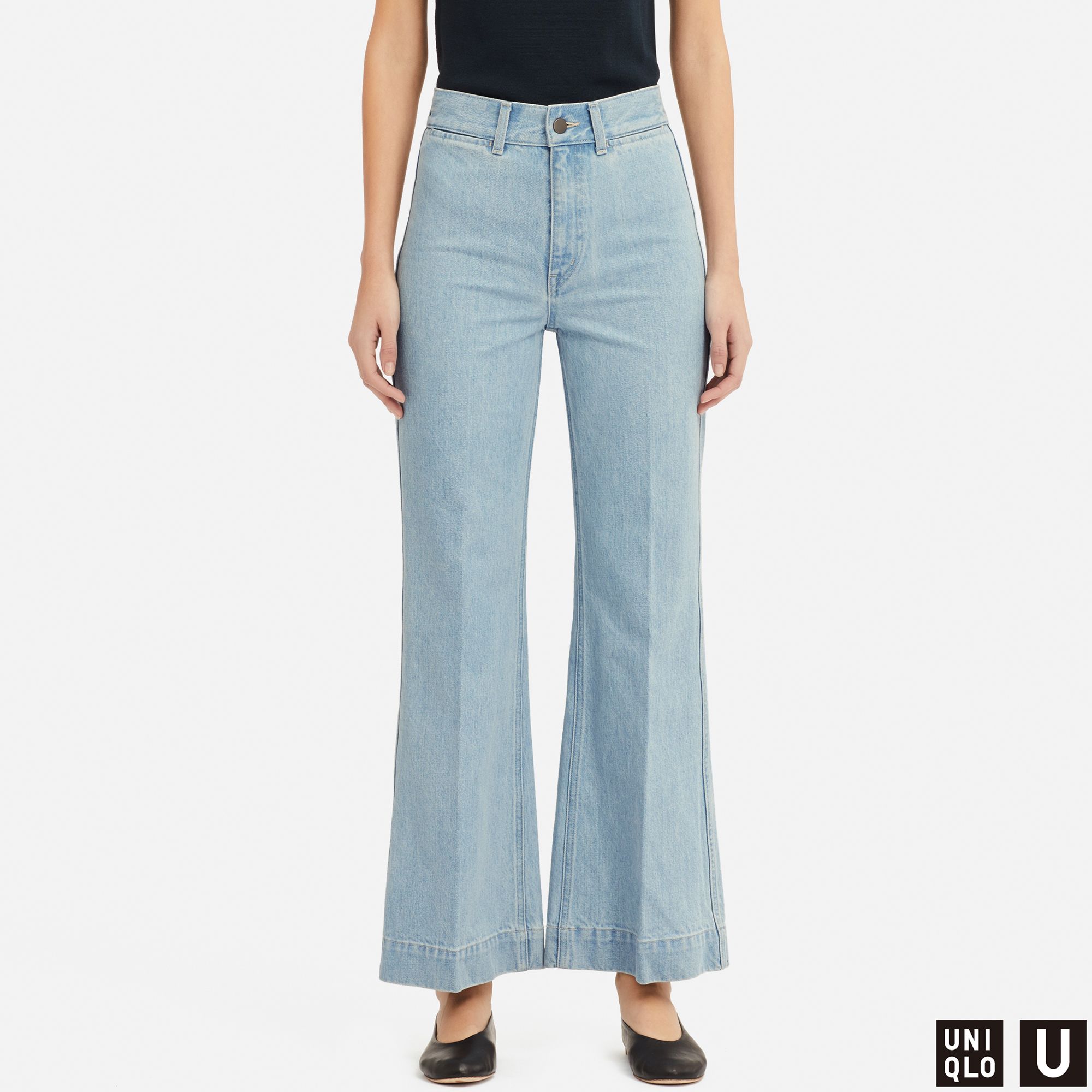 WOMEN UNIQLO U HIGH WAISTED FLARED JEANS