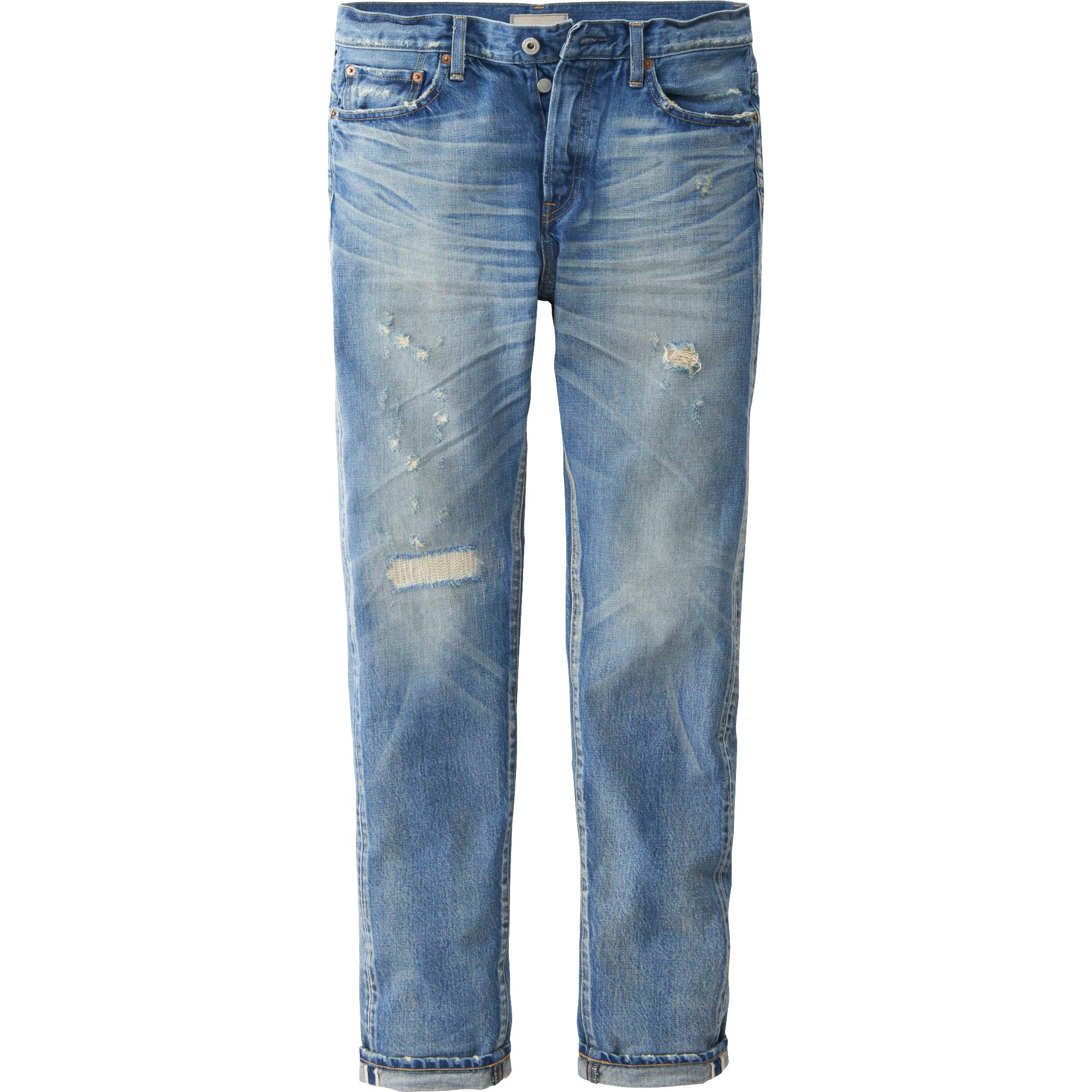 MEN PURE BLUE JAPAN LOOSE FIT TAPERED JEANS | UNIQLO