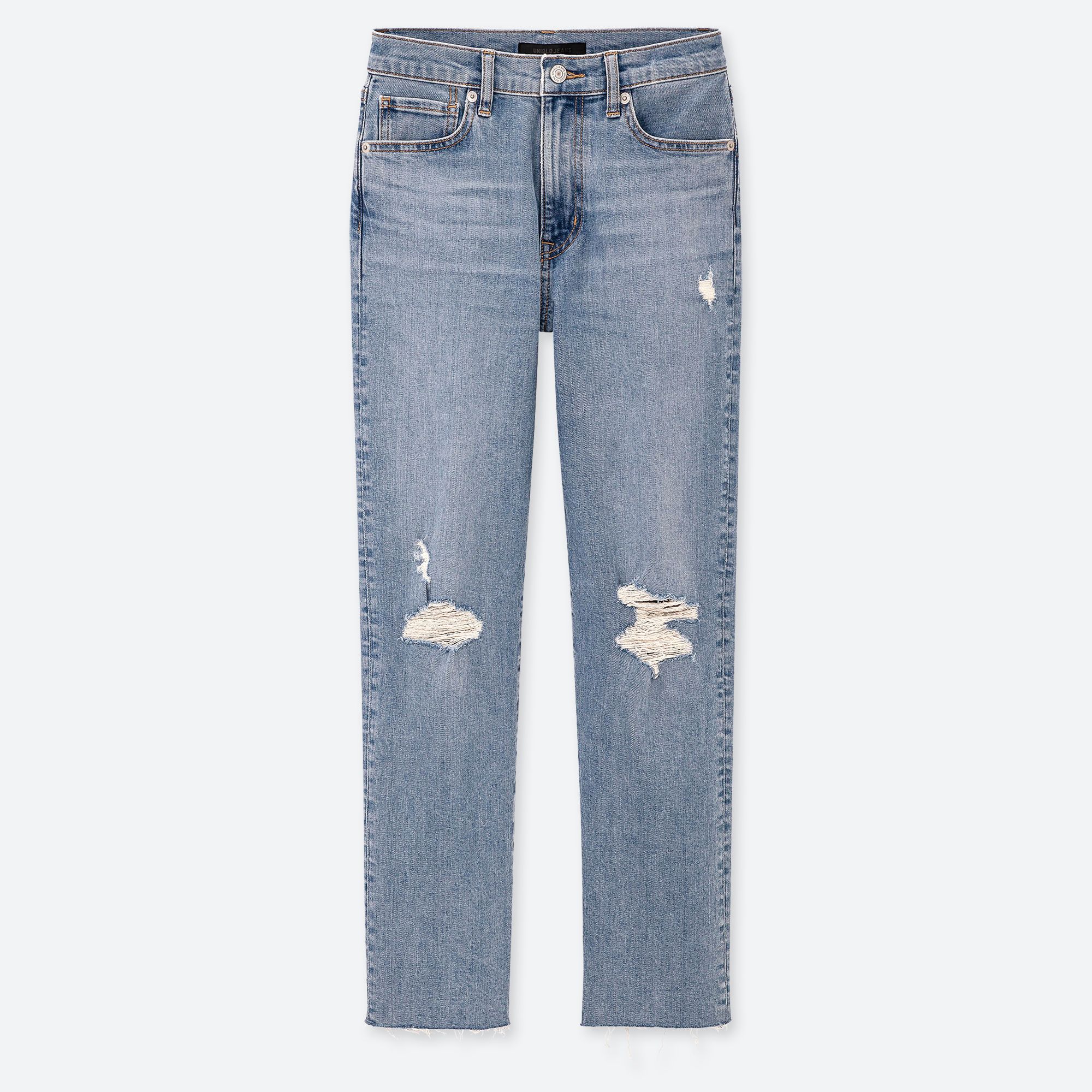 high rise straight jeans uniqlo