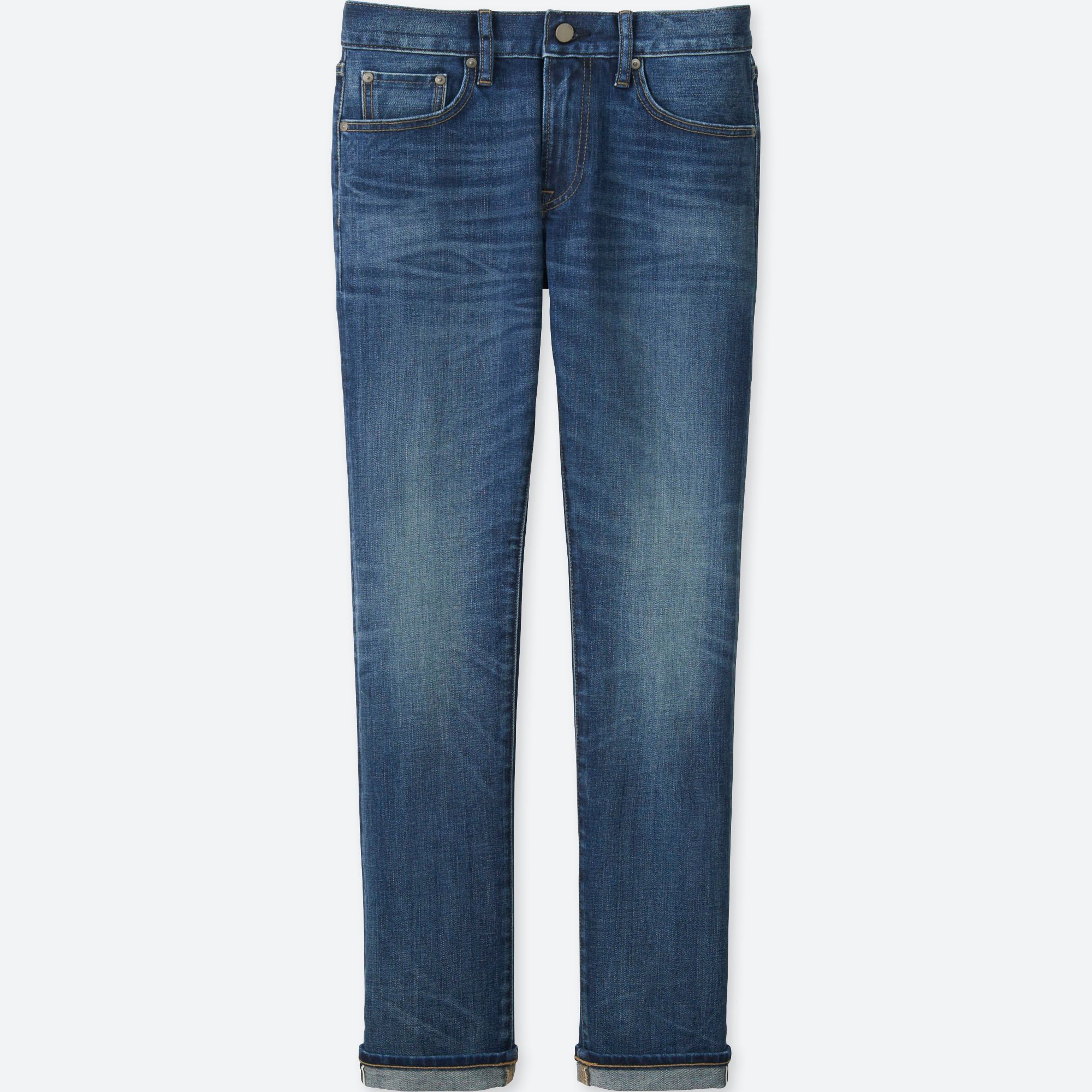 Men's Stretch Selvedge Slim-Fit Jeans | UNIQLO