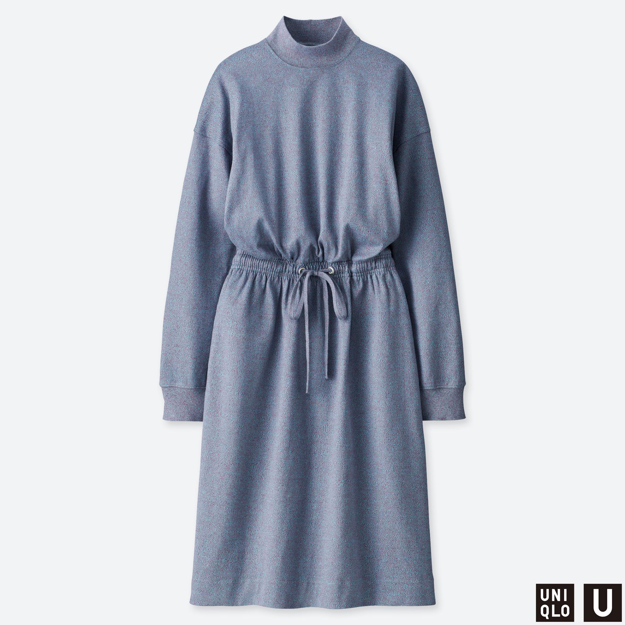 WOMEN UNIQLO U DRAWSTRING LONG SLEEVED DRESS