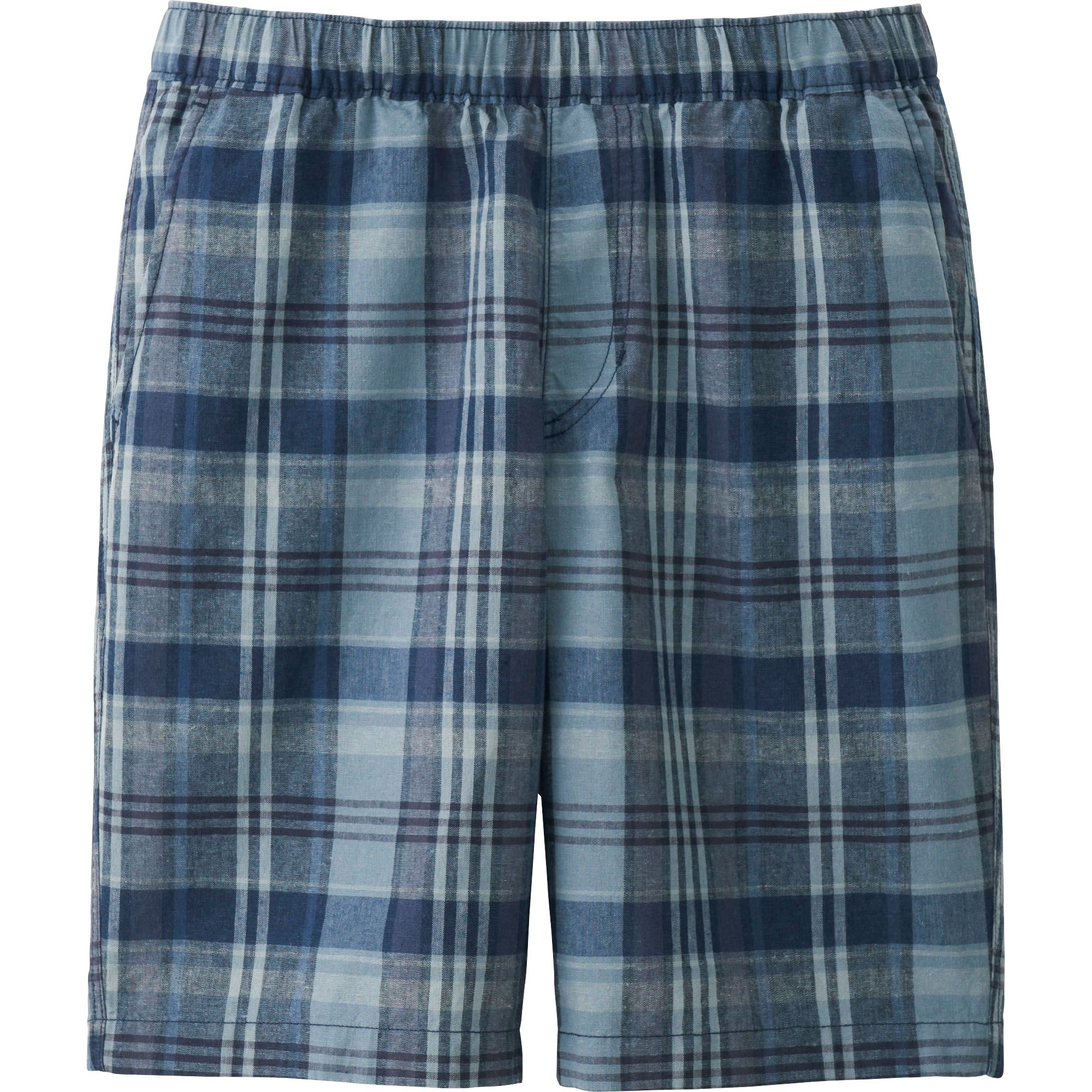 Men Linen Cotton Elastic Waist Shorts UNIQLO US