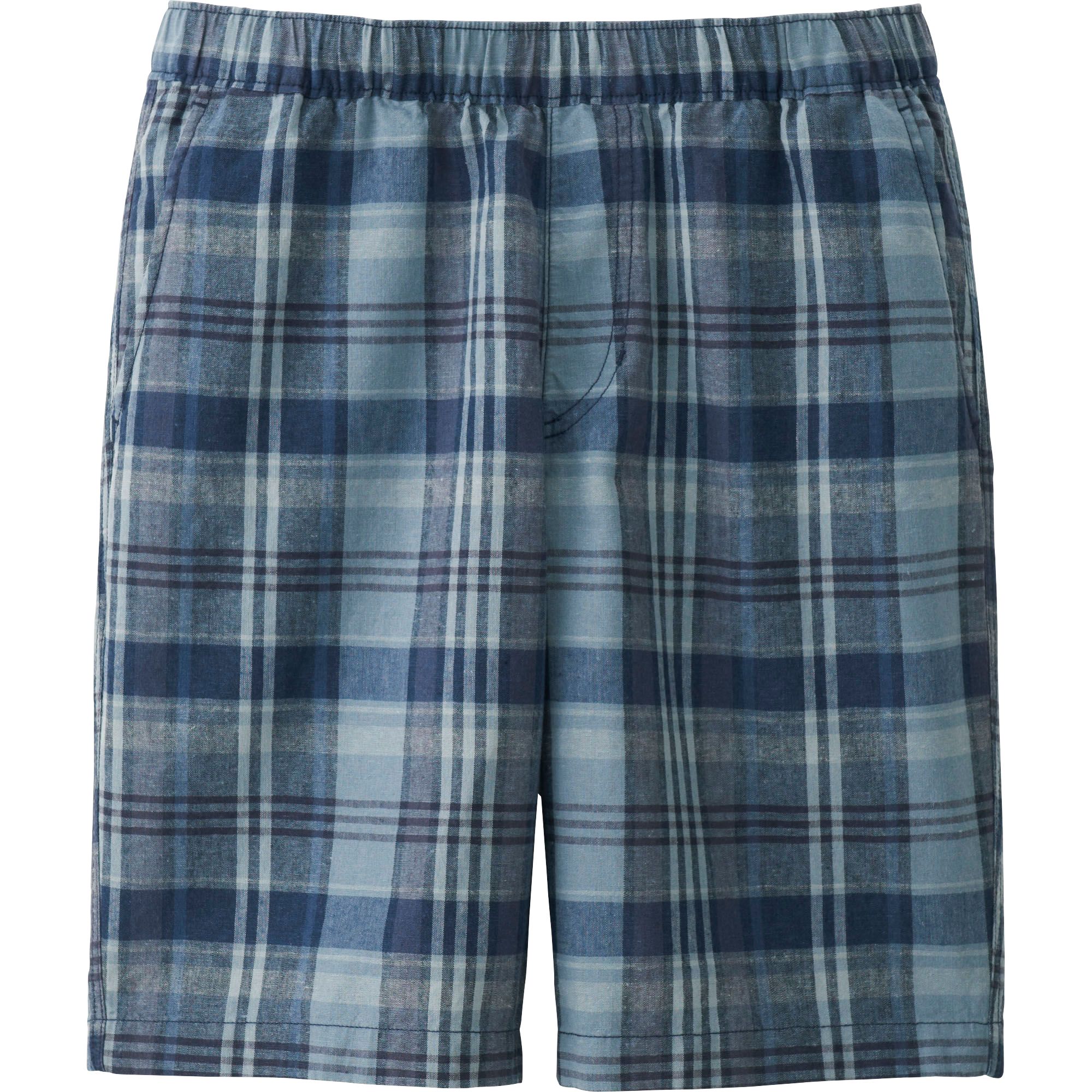 Men Linen Cotton Elastic Waist Shorts | UNIQLO US