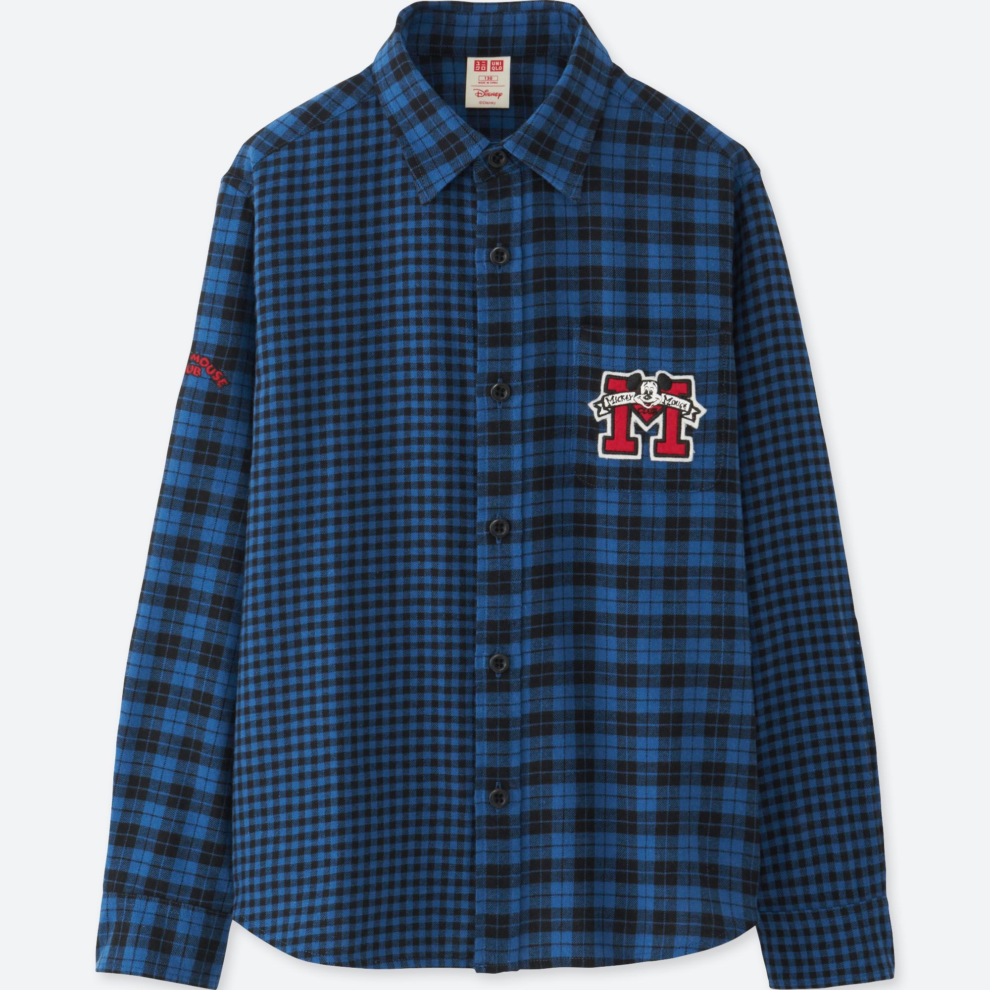BOYS DISNEY FLANNEL LONG SLEEVE SHIRT