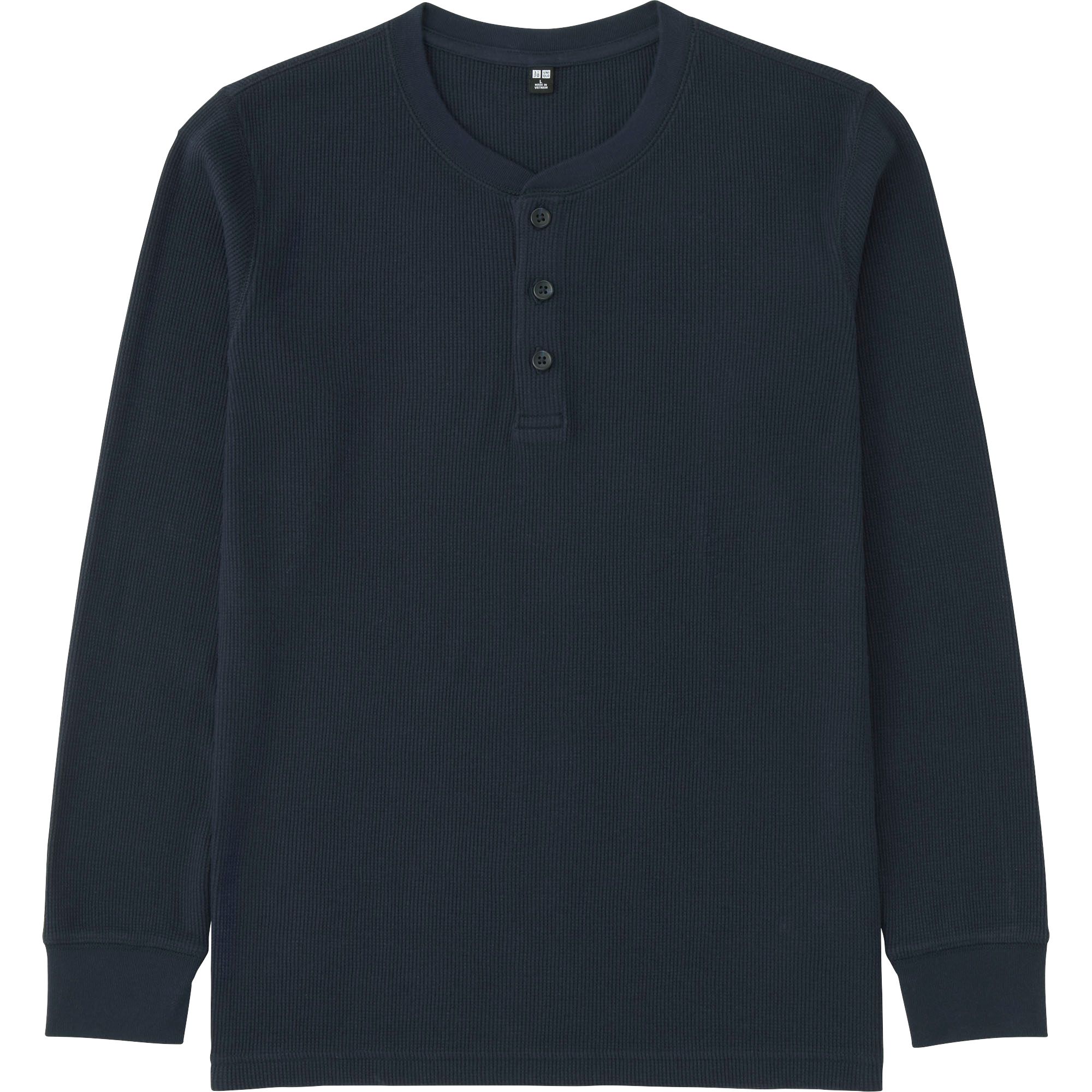 uniqlo waffle shirt mens