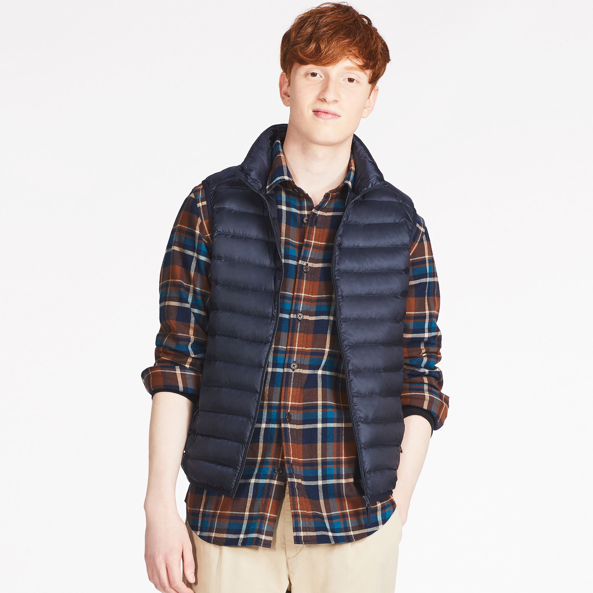 uniqlo light down vest men