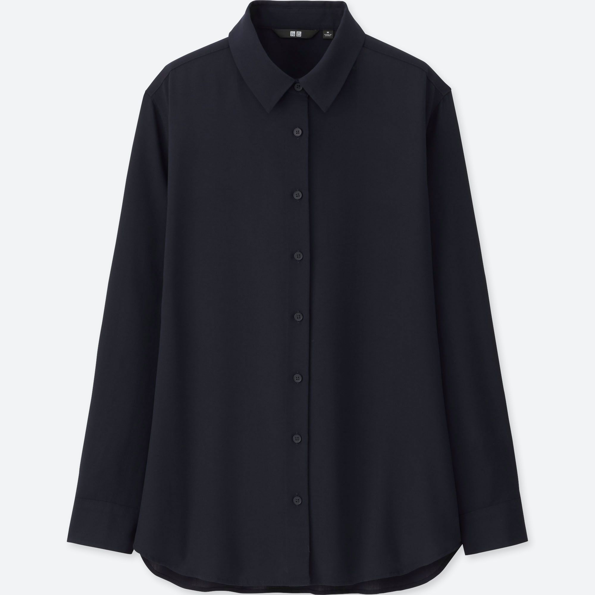 WOMEN RAYON LONG-SLEEVE BLOUSE | UNIQLO US