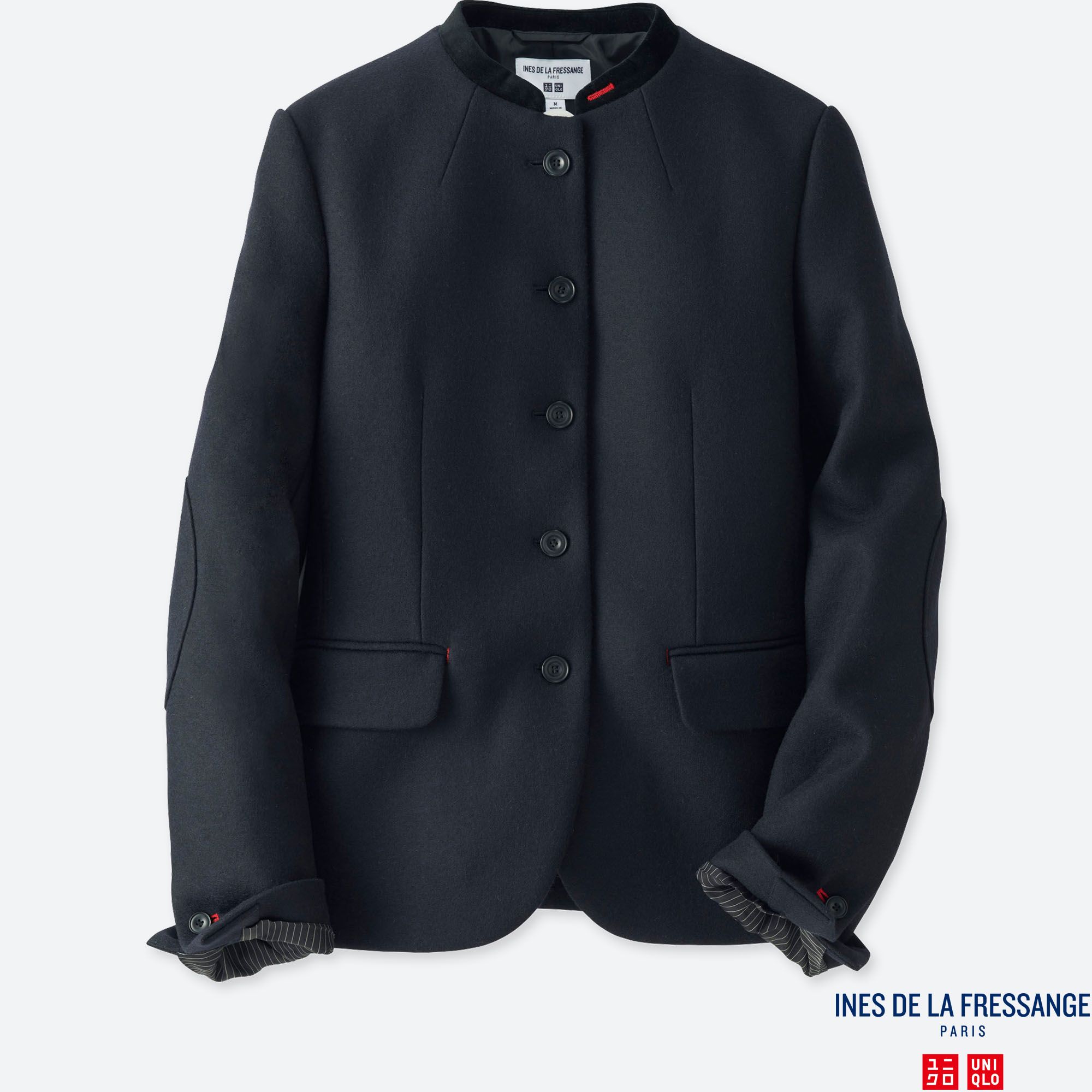 WOMEN IDLF WOOL-BLEND JERSEY JACKET | UNIQLO US