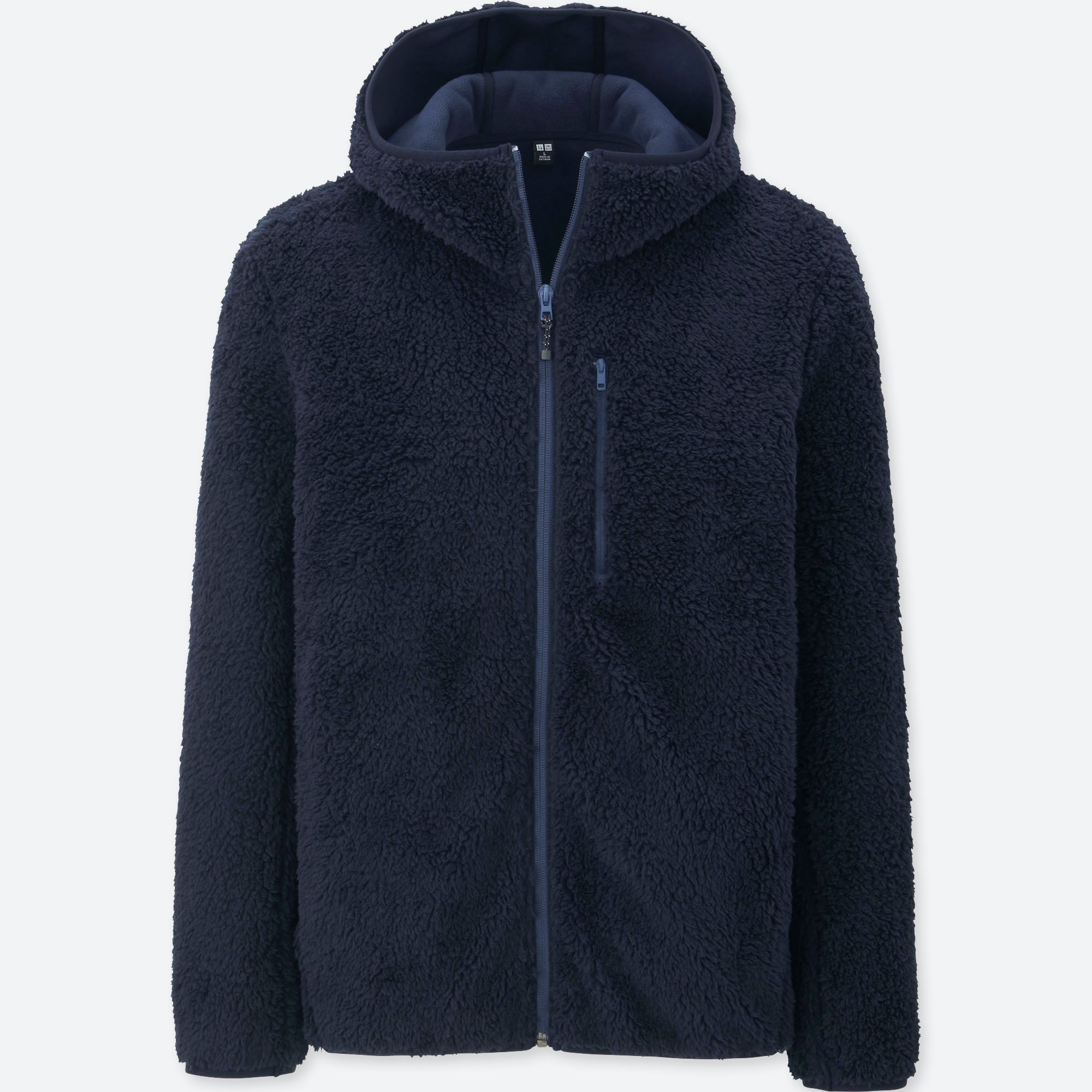 MEN WINDPROOF FLEECE LINED HOODED JACKET UNIQLO UK