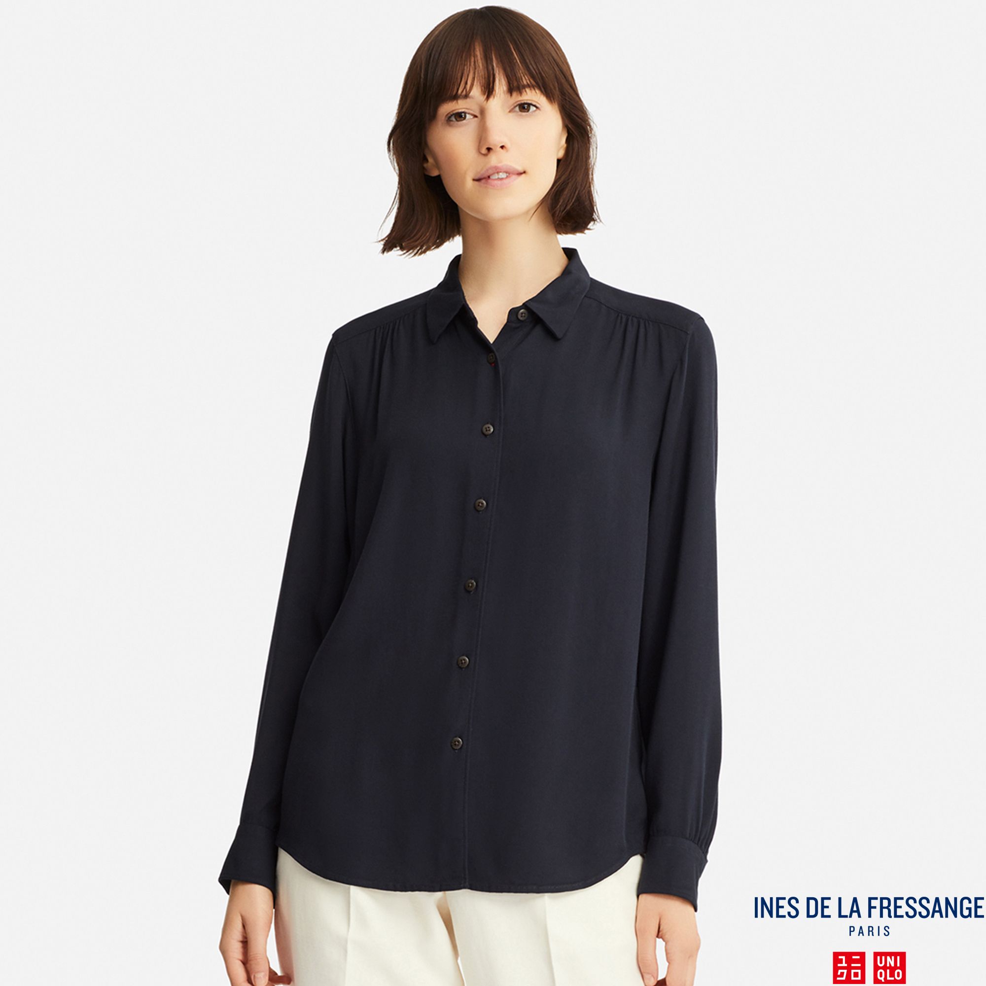Юникло белая блузка. Рубашка uniqlo женская. Uniqlo рубашка синяя. Блузка юникло женская. Uniqlo блузки женские.