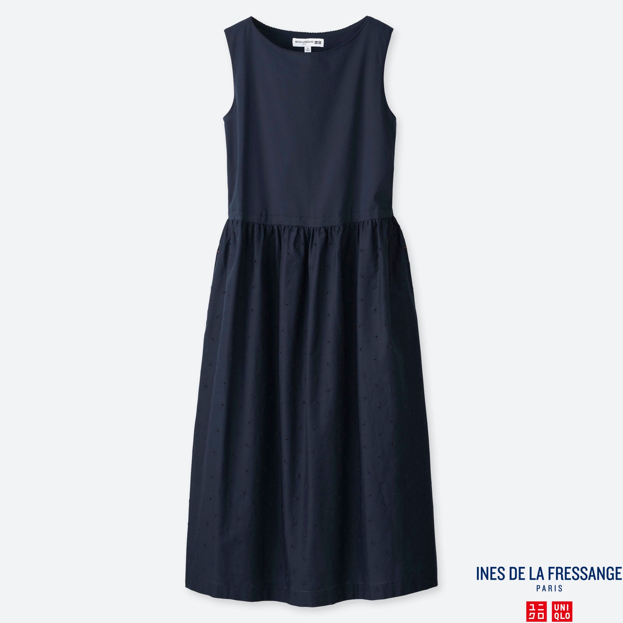 WOMEN INES EMBROIDERED SLEEVELESS DRESS