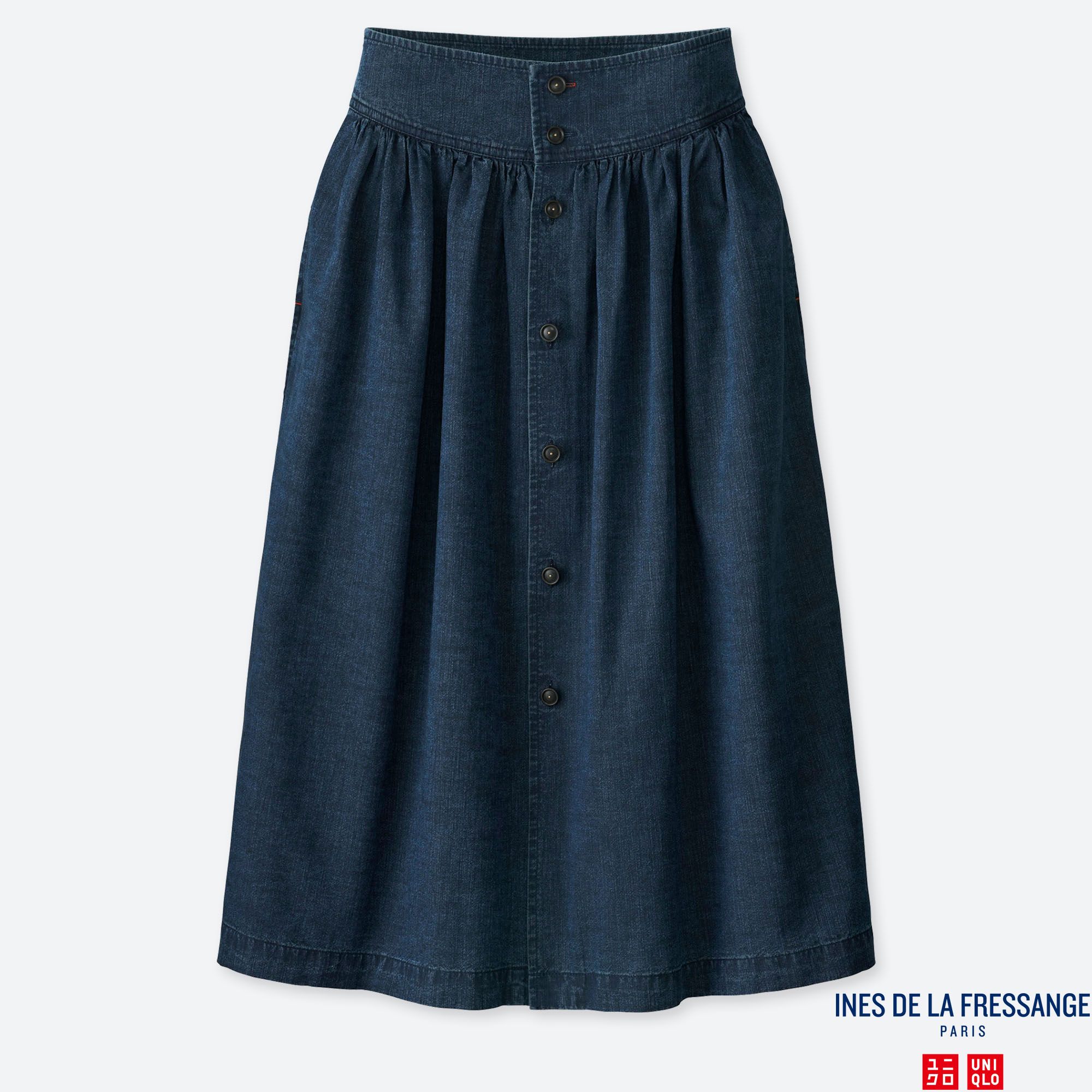 WOMEN INES COTTON GATHERED SKIRT