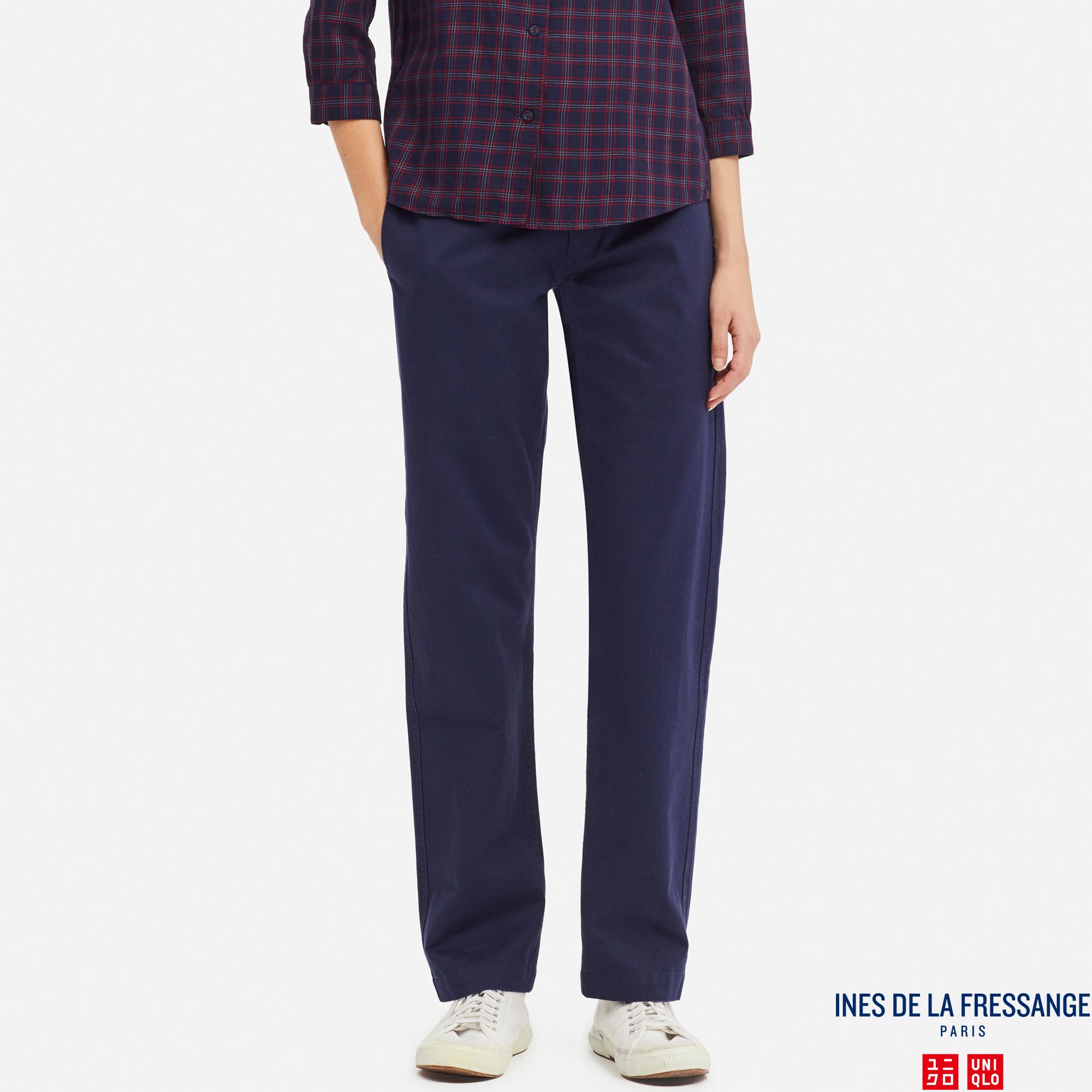 WOMEN INES COTTON CHINO TROUSERS