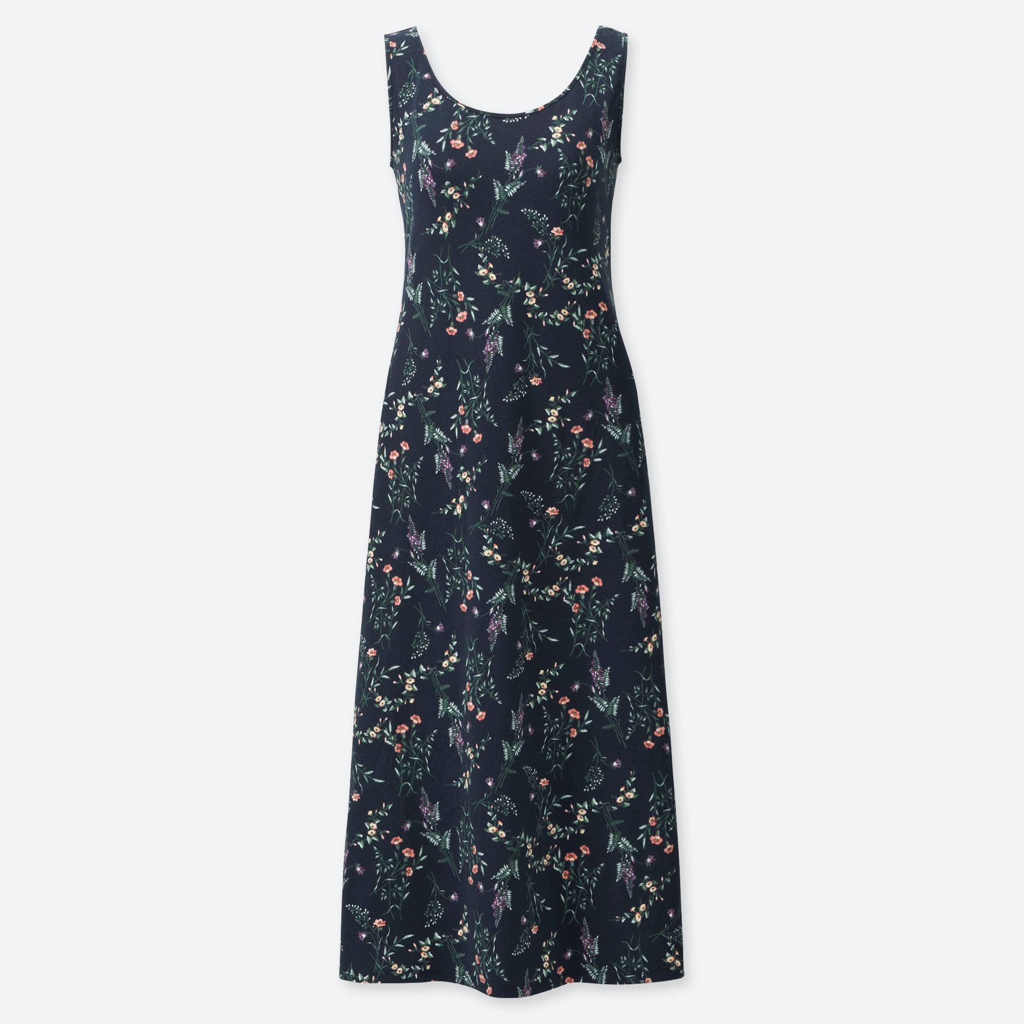 WOMEN STUDIO SANDERSON FOR UNIQLO SLEEVELESS BRA DRESS, NAVY, medium