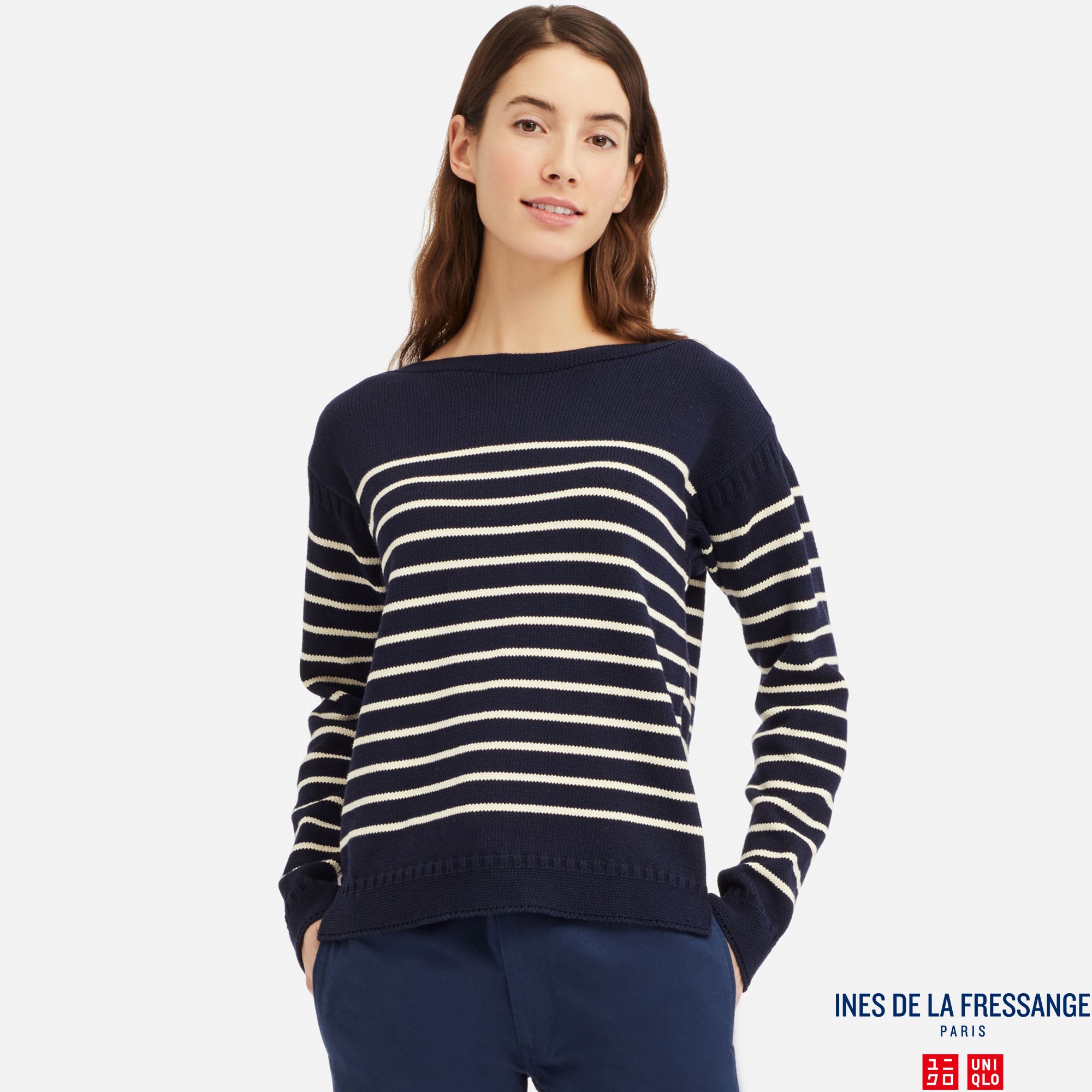 WOMEN INES FISHERMAN BOAT NECK STRIPED JUMPER