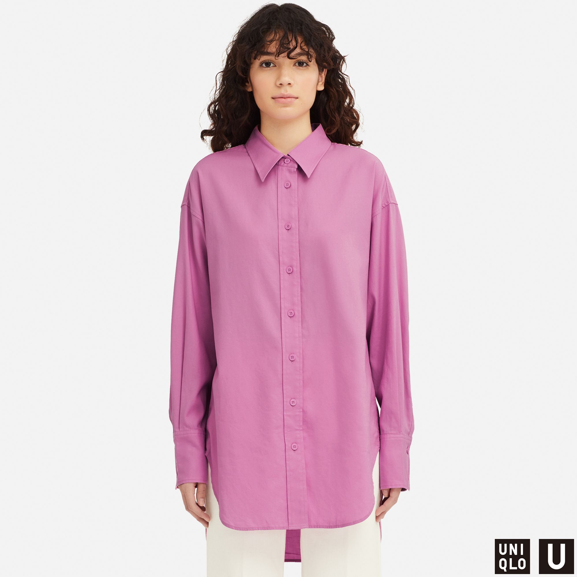 WOMEN UNIQLO U OVERSIZED LONG SLEEVED SHIRT