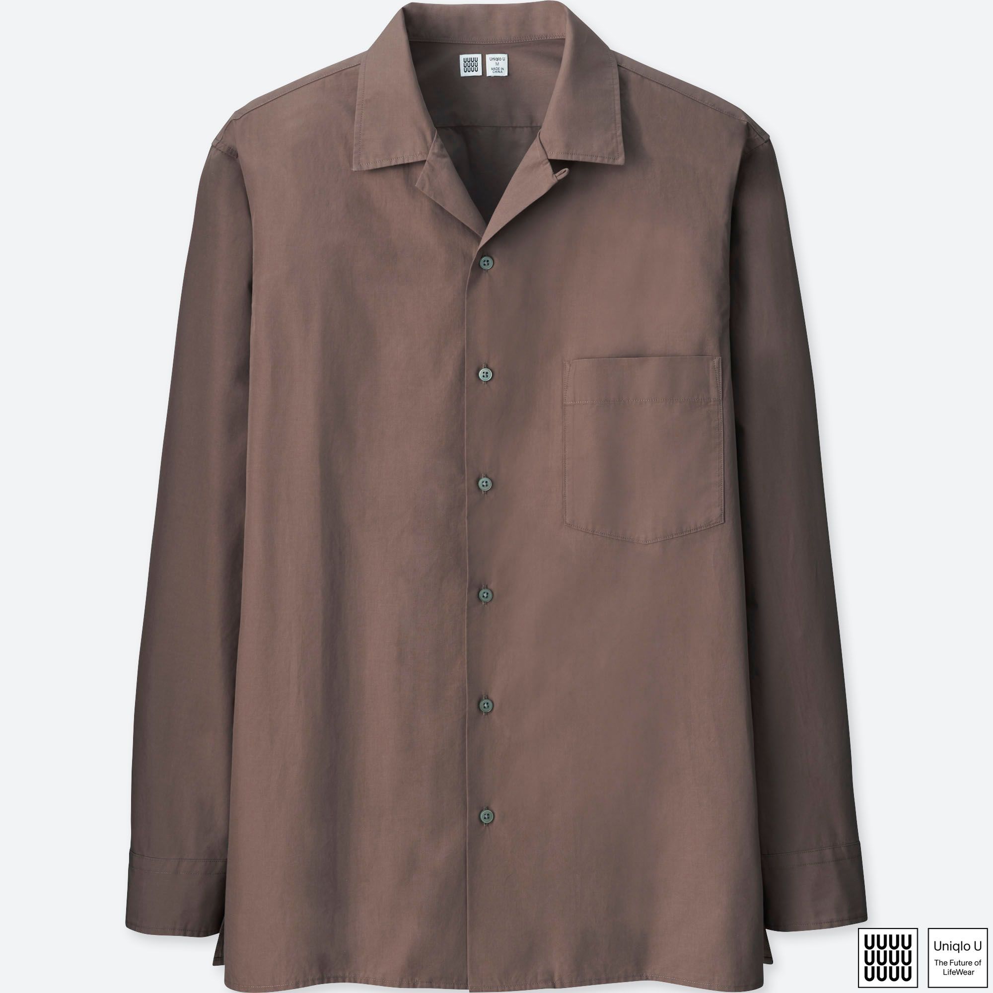 uniqlo open collar