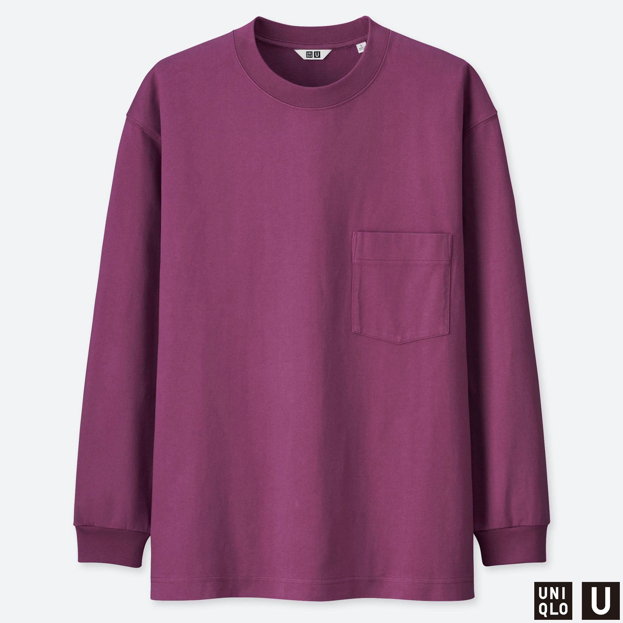 Very Goods MEN U CREW NECK LONG SLEEVE T SHIRT UNIQLO US