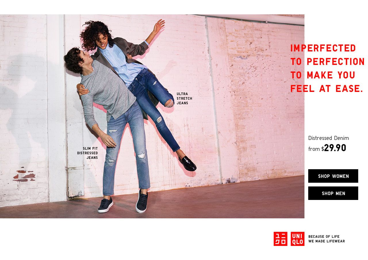 UNIQLO Distressed Denim